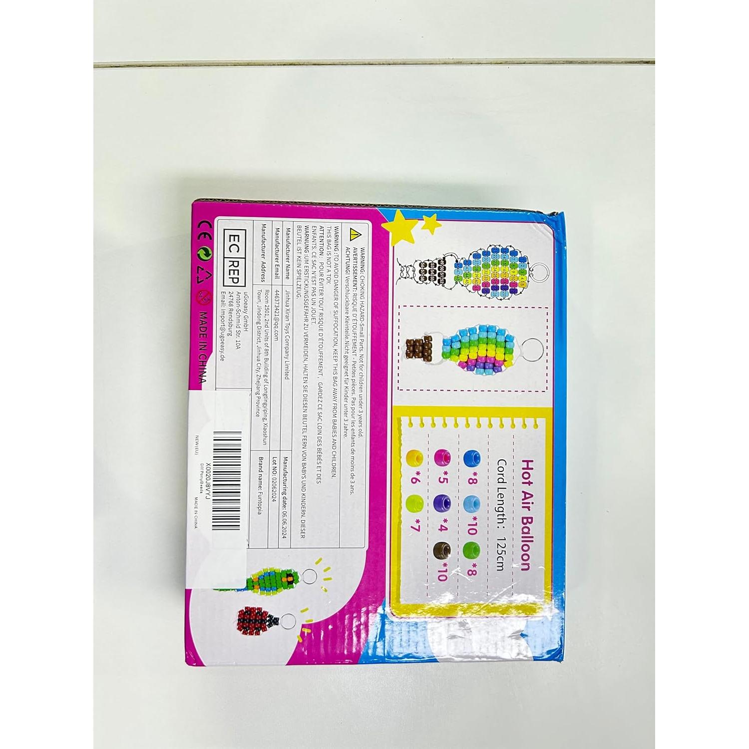 Kit de Manualidades Funtopia - 1500 Perlas de Pony y 30 Diseños