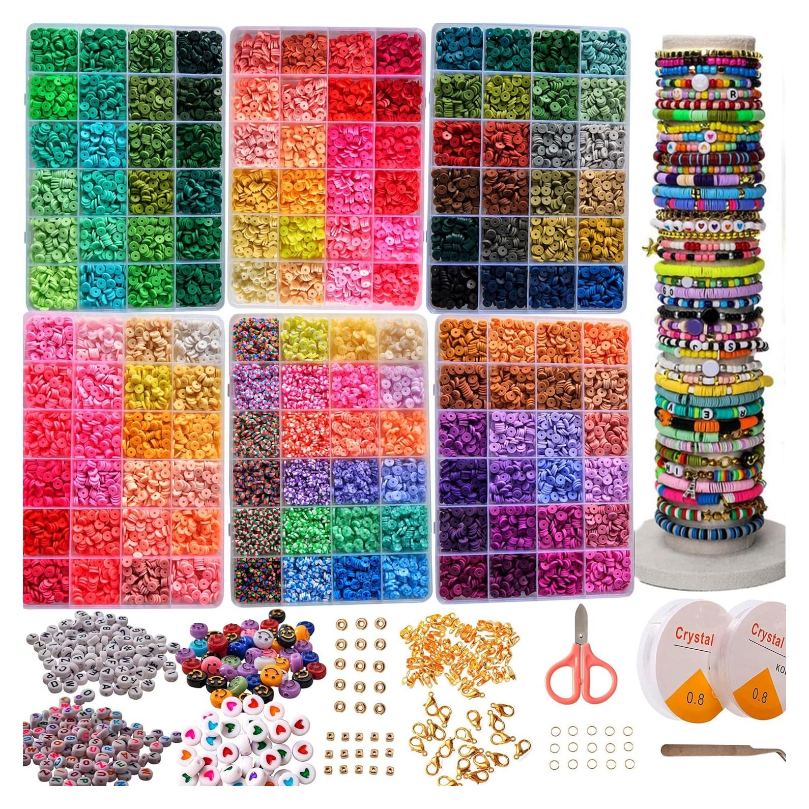 Kit de Pulseras de Cuentas de Arcilla XJRLUK 20000 Piezas