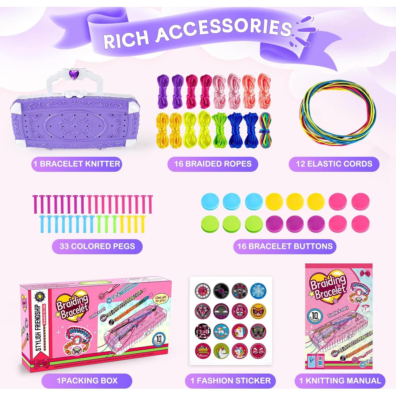 Kit de Fabricación de Pulseras TQRAZ FB02 para Niños 8-12 Años