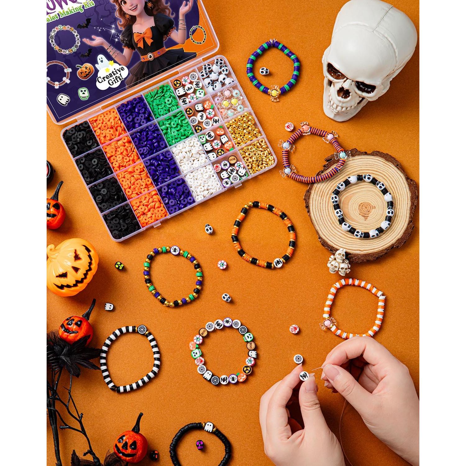 Kit de Joyería Halloween Taybonds para Niños 6+ - Pulseras y Encantos
