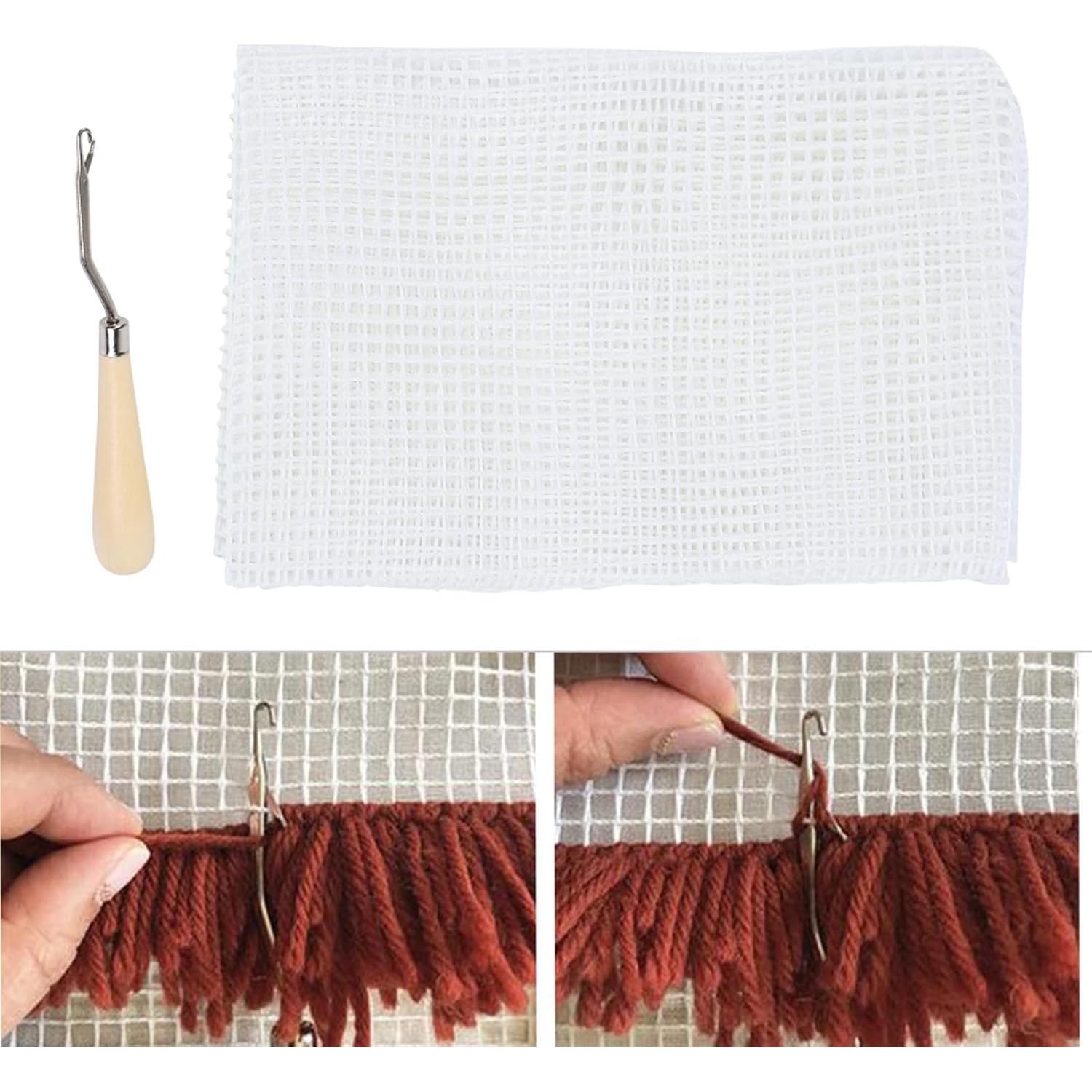 Kit de Gancho de Cerrojo Fayelume 50x50cm con Tela de Malla