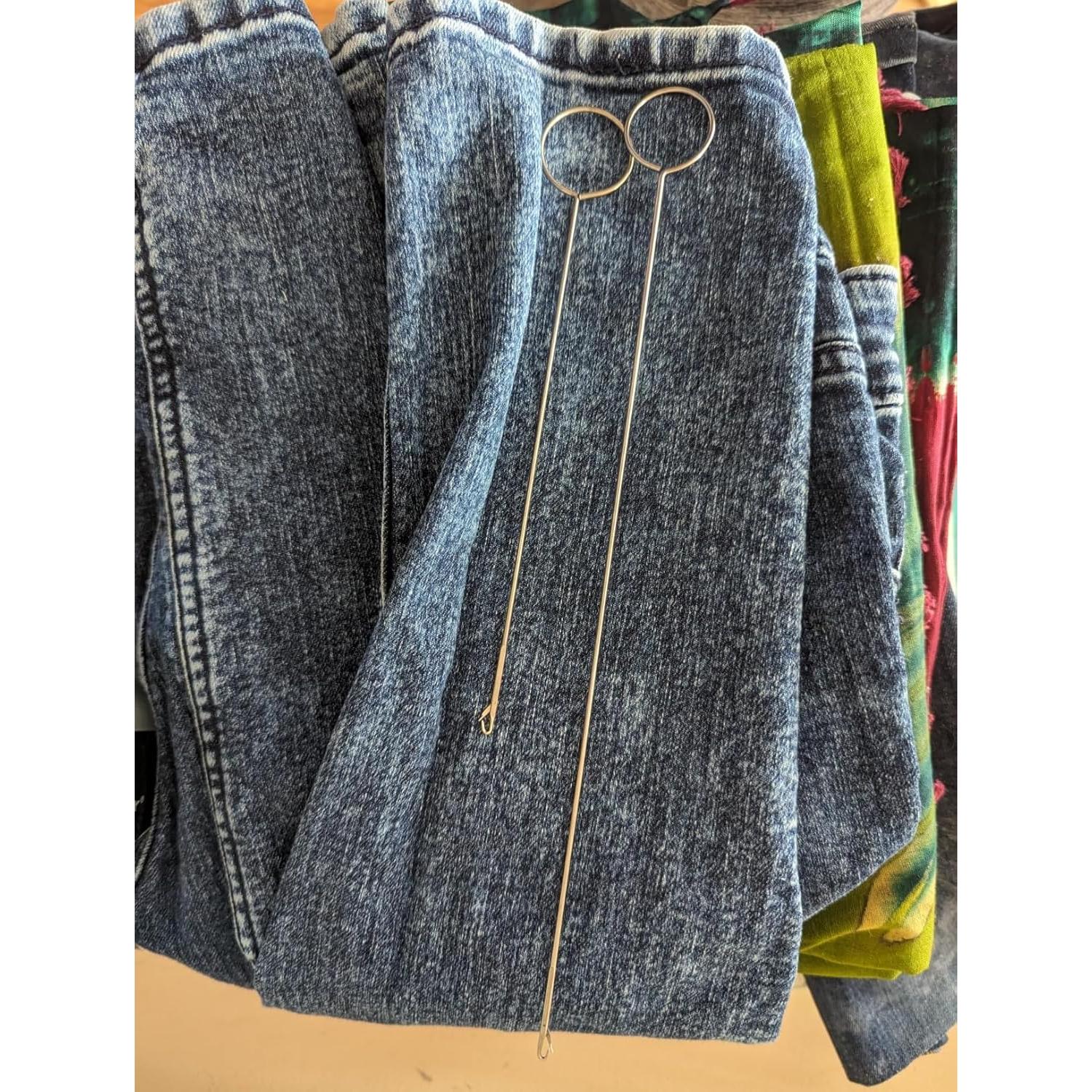 6 Ganchos de Turner de Costura Zuoyou - Acero Inoxidable 17.5 y 26.5 cm