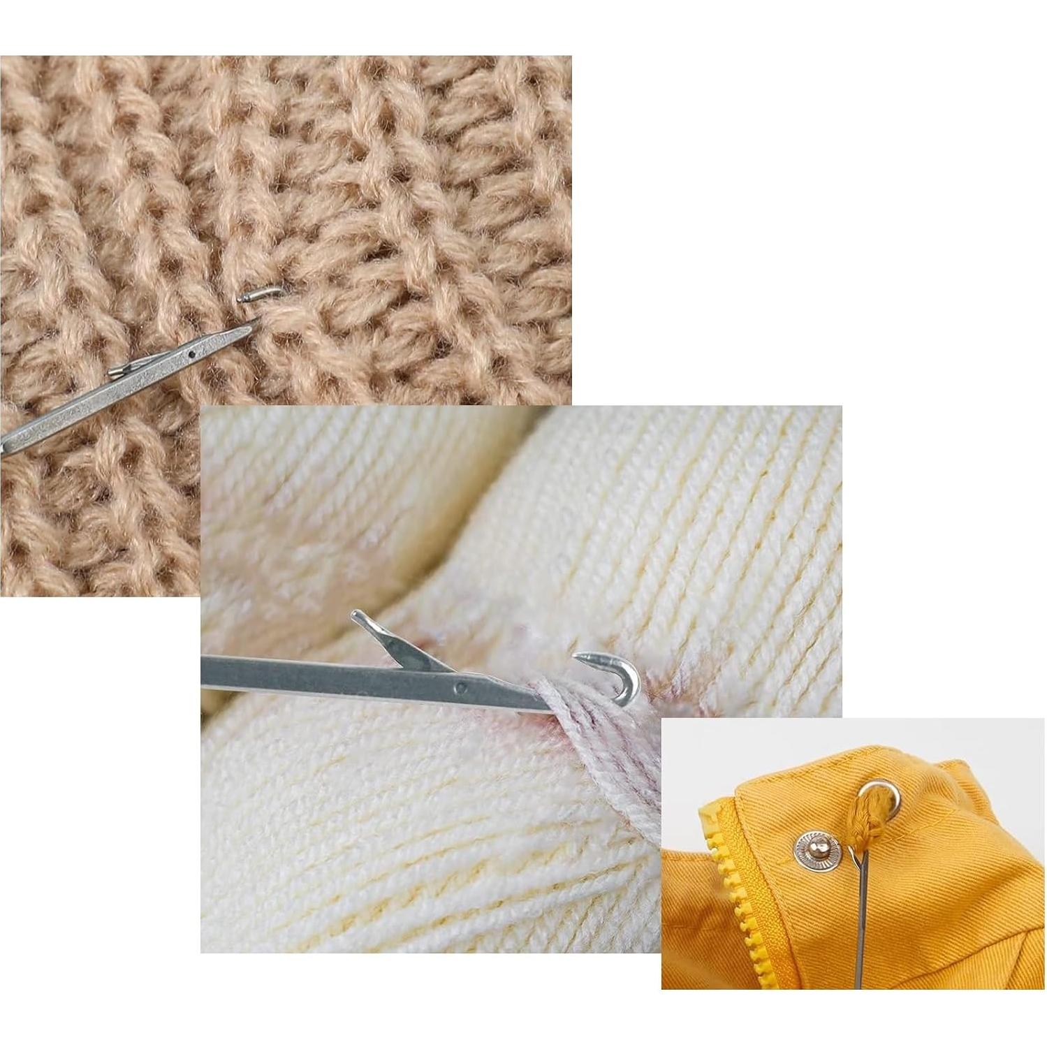 6 Ganchos de Turner de Costura Zuoyou - Acero Inoxidable 17.5 y 26.5 cm