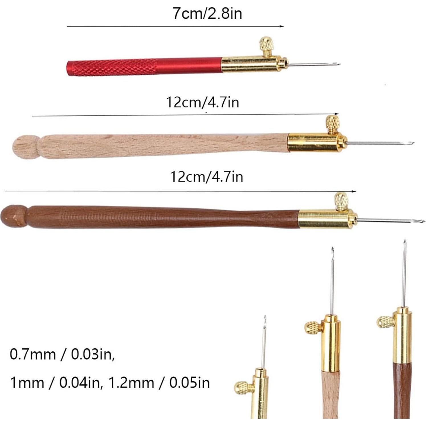 Kit de Ganchos de Bordado Yuecoom con 9 Agujas Intercambiables