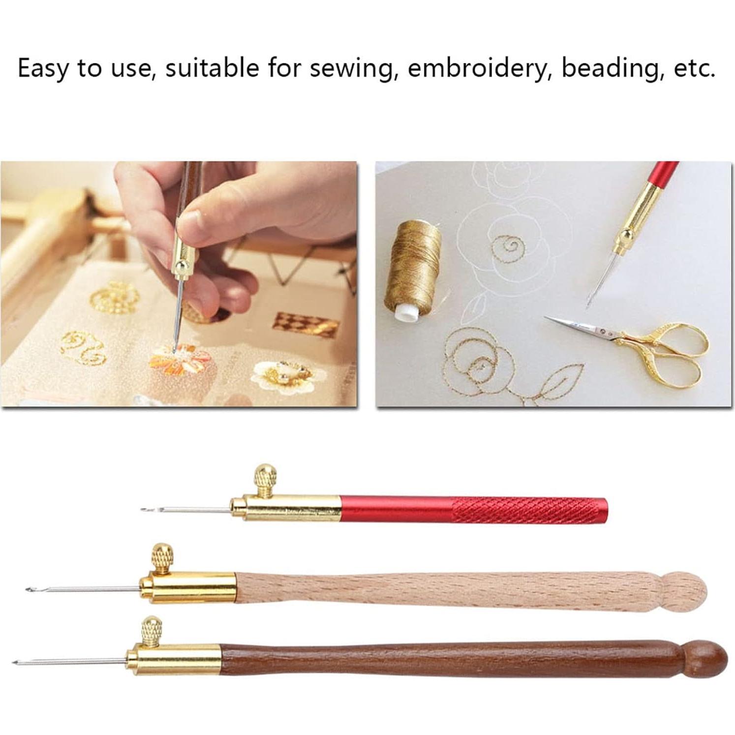 Kit de Ganchos de Bordado Yuecoom con 9 Agujas Intercambiables