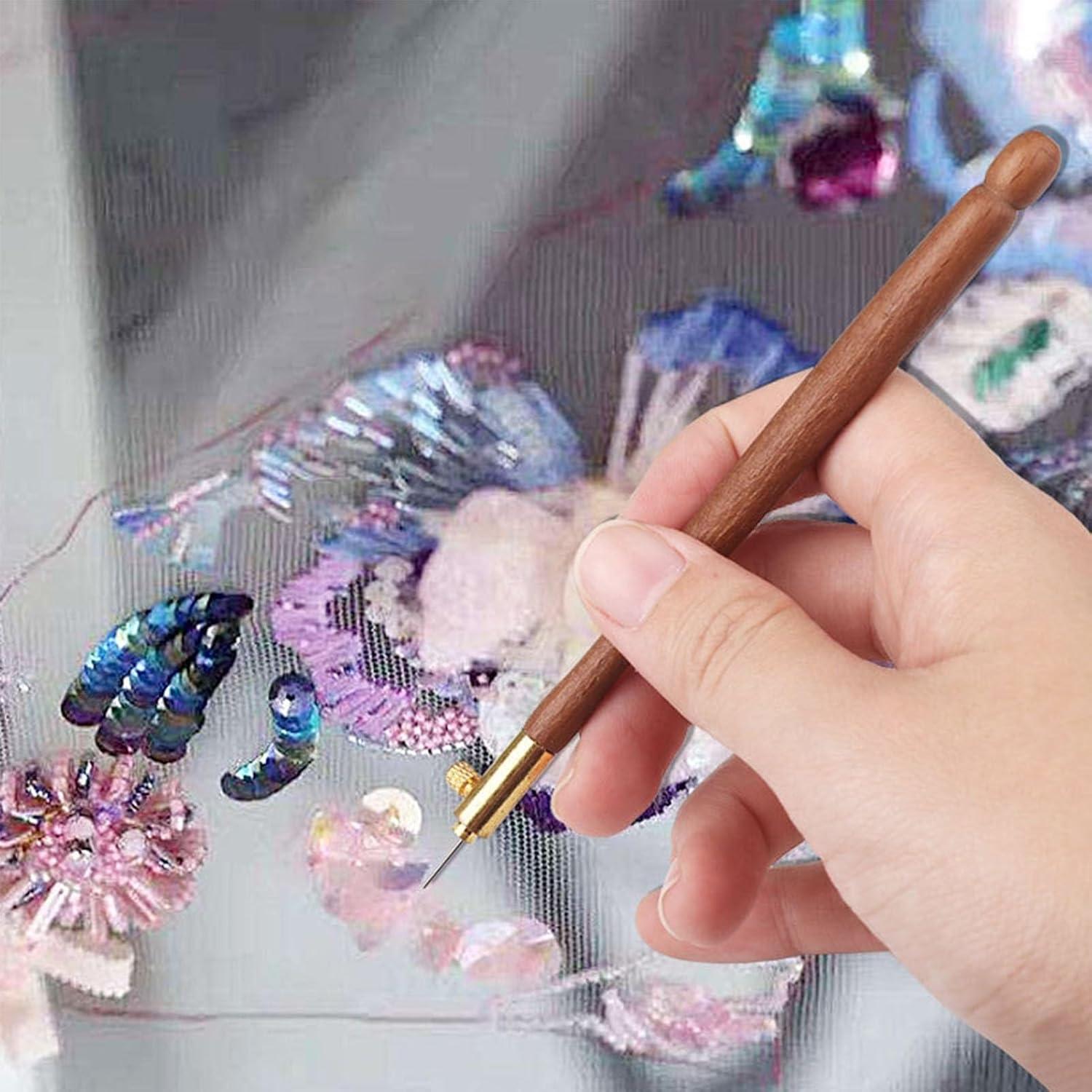 Kit de Ganchos de Bordado Yuecoom con 9 Agujas Intercambiables