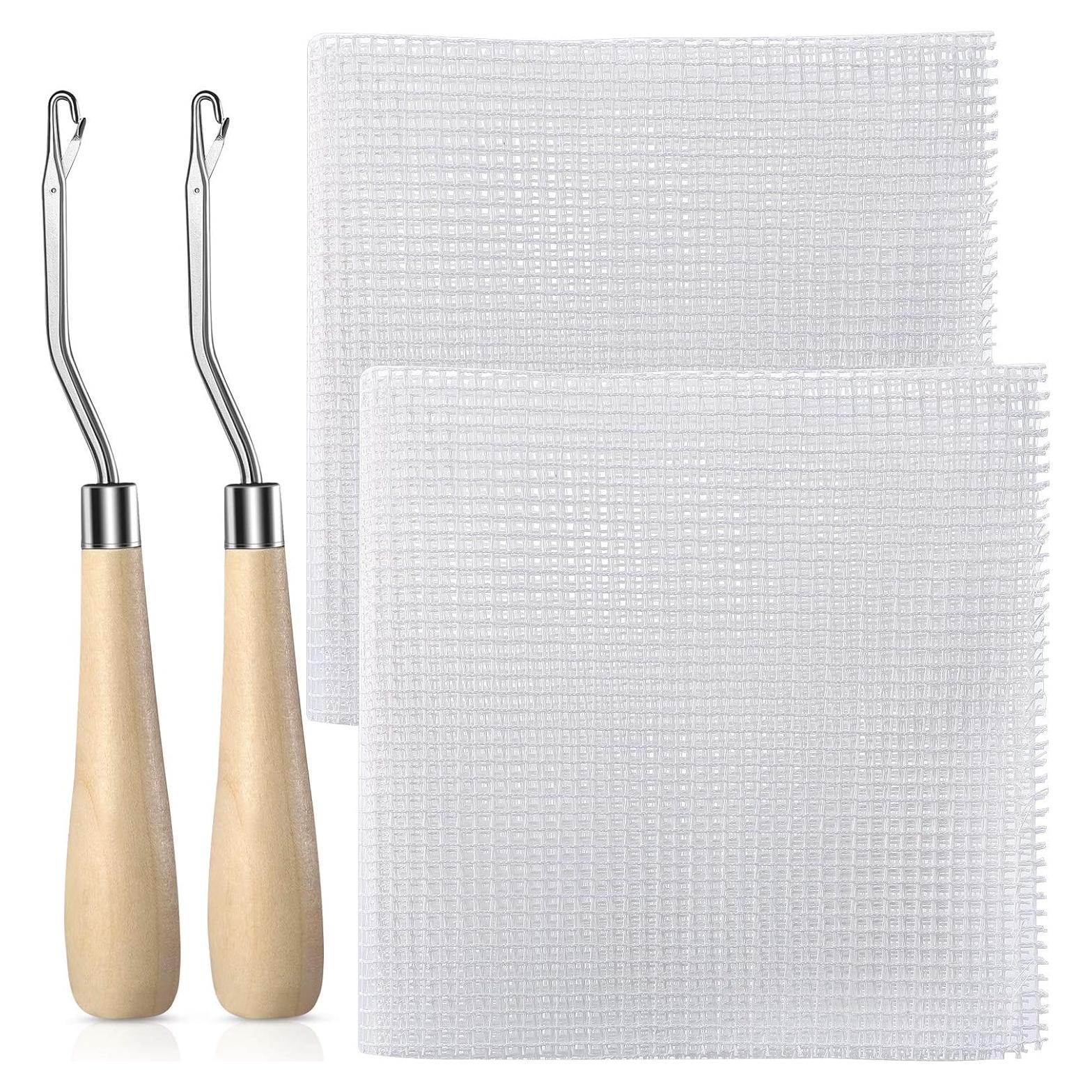 Kit de Ganchillo WILLBOND 2 Piezas Lona 50x50cm con Herramientas