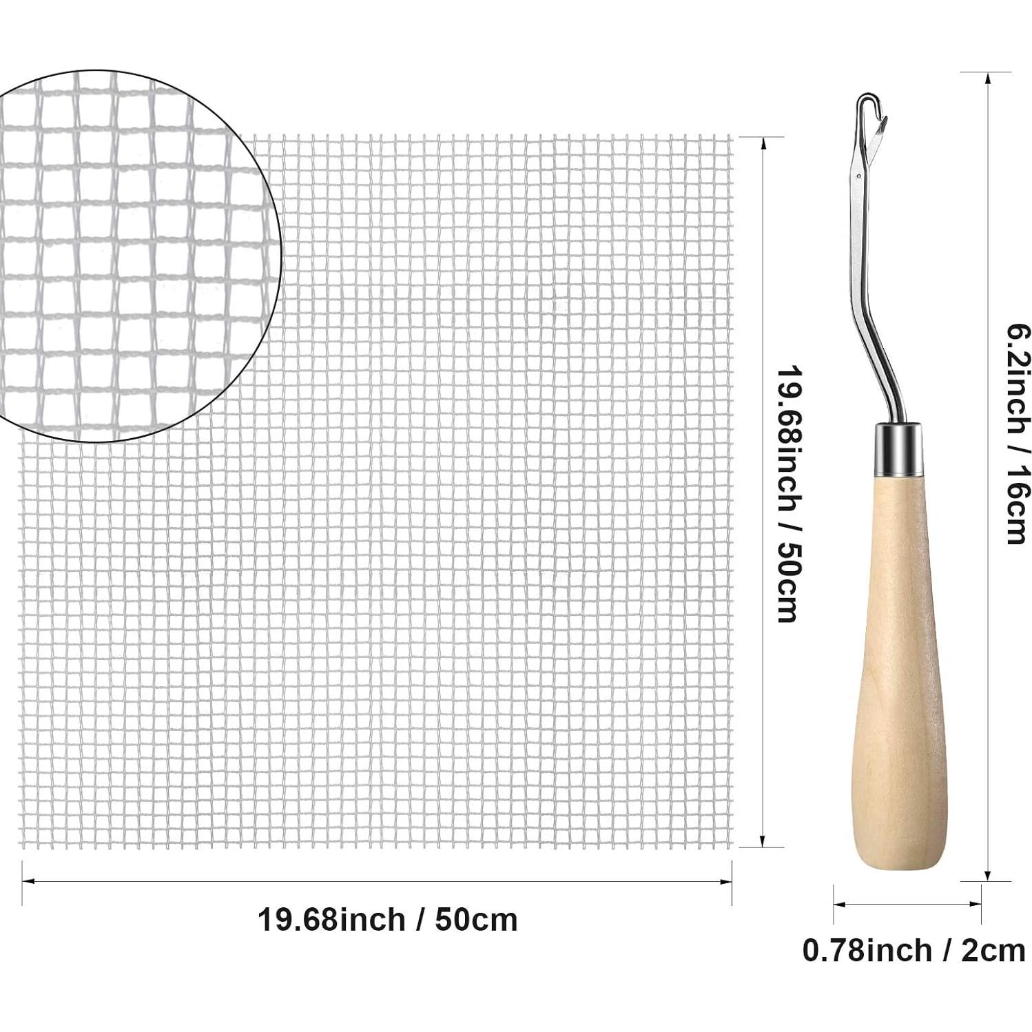 Kit de Ganchillo WILLBOND 2 Piezas Lona 50x50cm con Herramientas