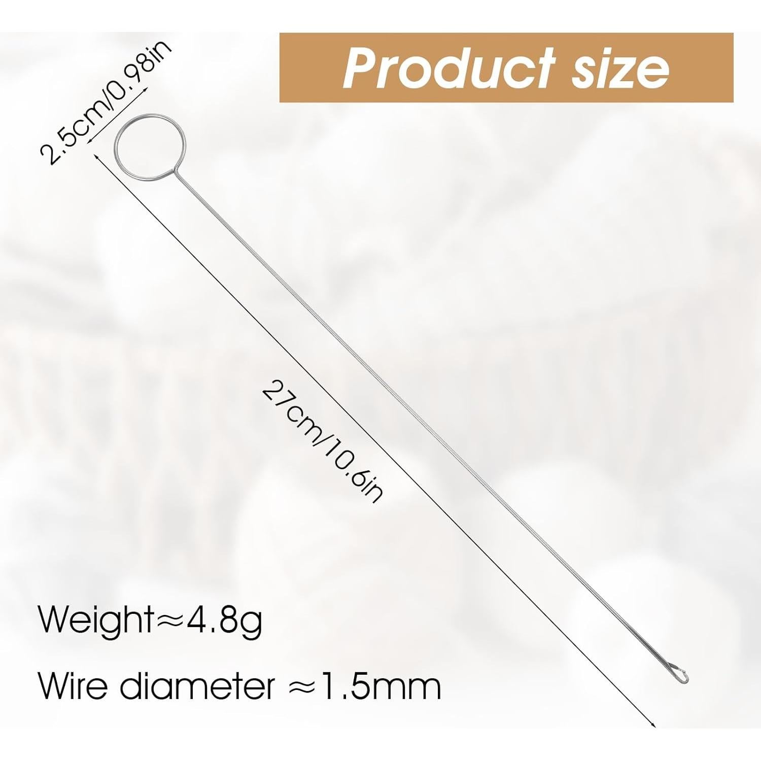 10 Piezas Herramienta de Costura Gsbnjuy Acero Inoxidable