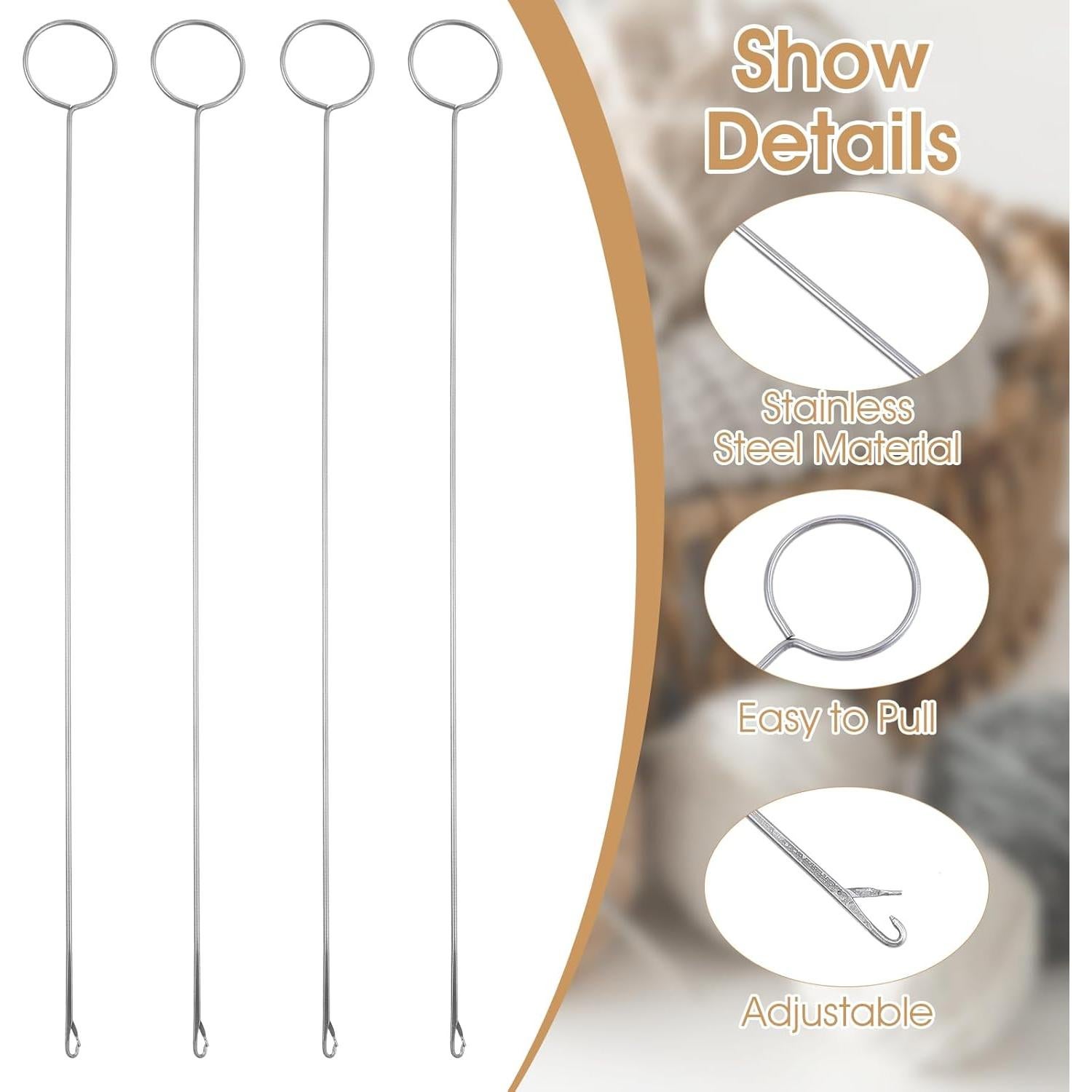 10 Piezas Herramienta de Costura Gsbnjuy Acero Inoxidable