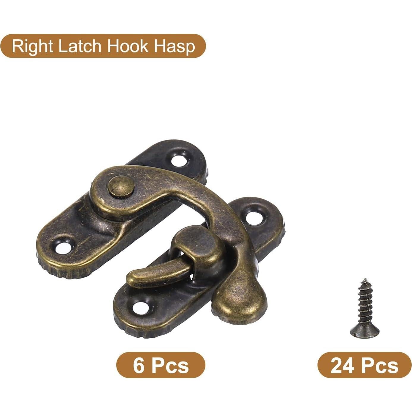 Cierre Vintage de Brazo Oscilante uxcell 6 Pcs 37x43mm Bronce