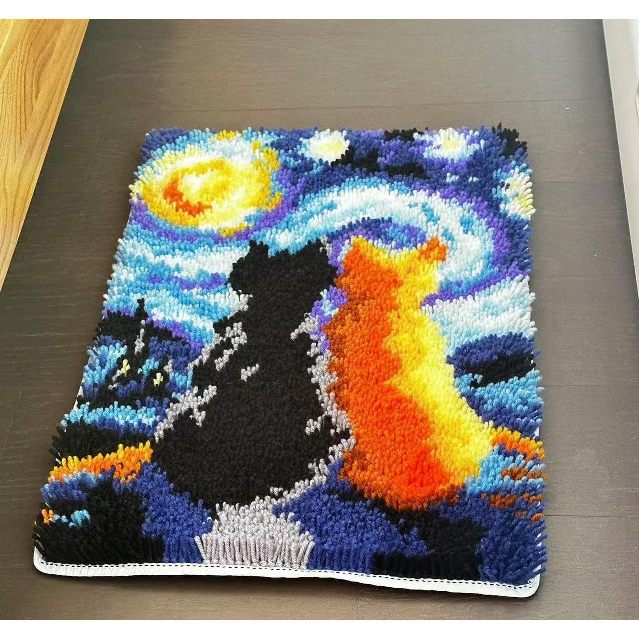 Kit de Ganchillo Latch GLAECYY Gato Estrella 52x38 cm