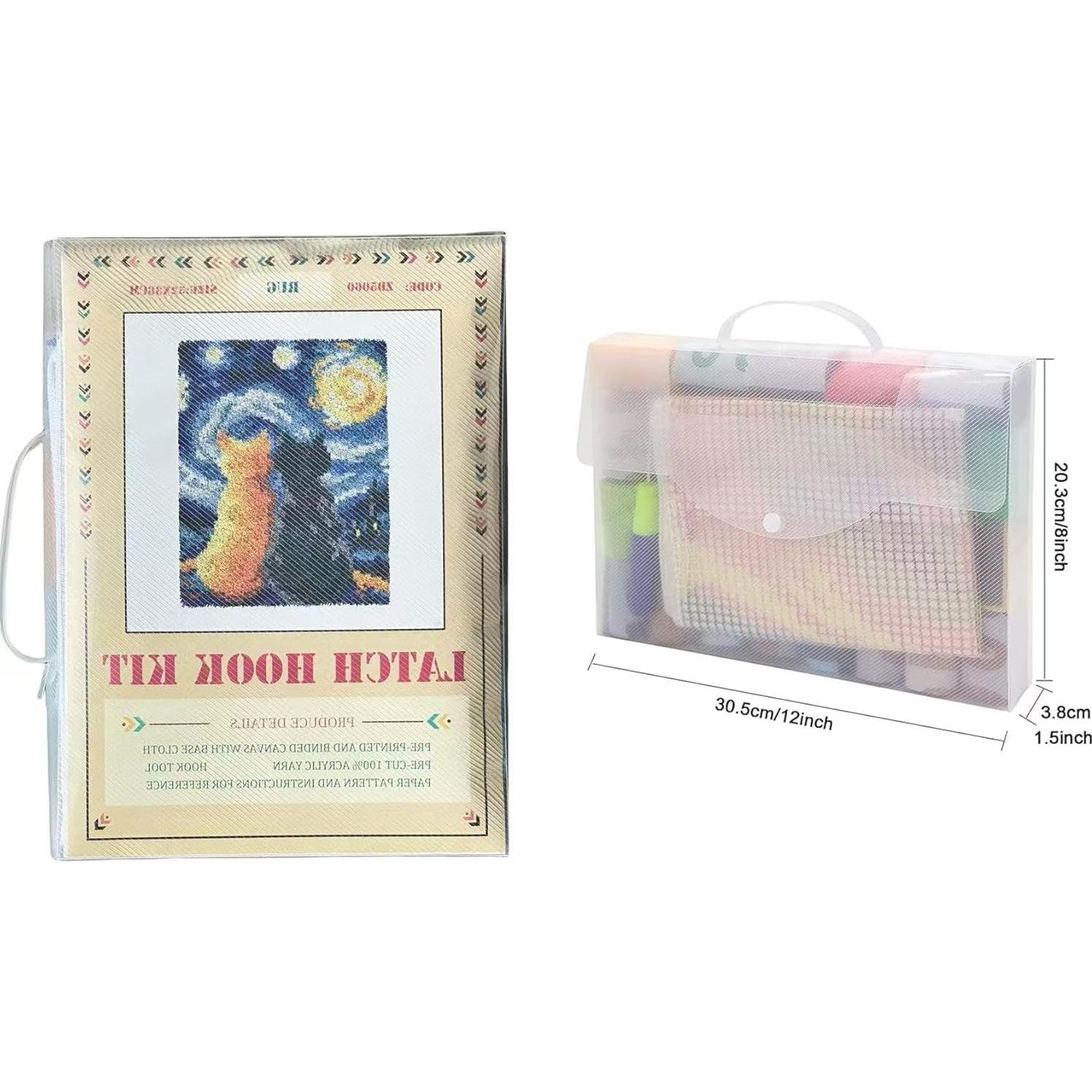 Kit de Ganchillo Latch GLAECYY Gato Estrella 52x38 cm