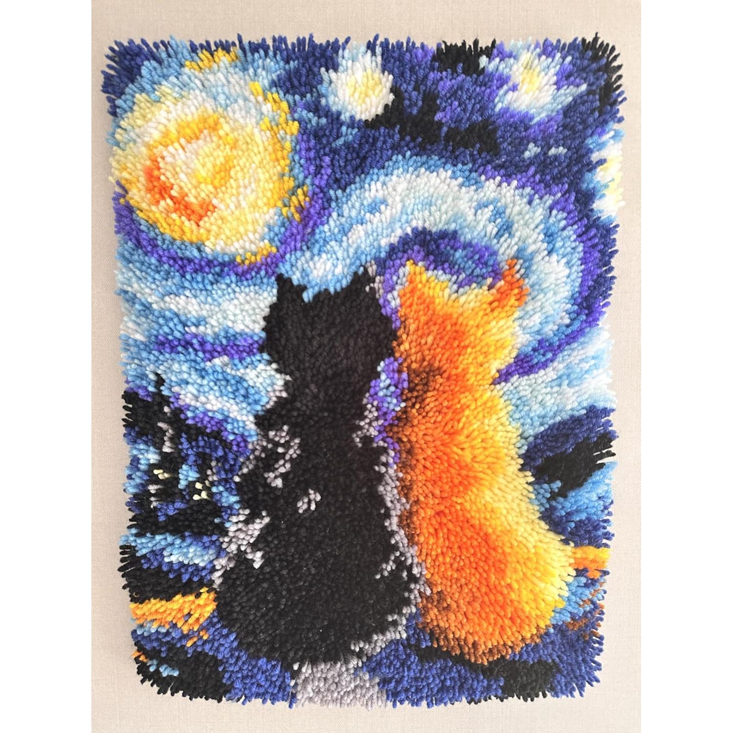 Kit de Ganchillo Latch GLAECYY Gato Estrella 52x38 cm