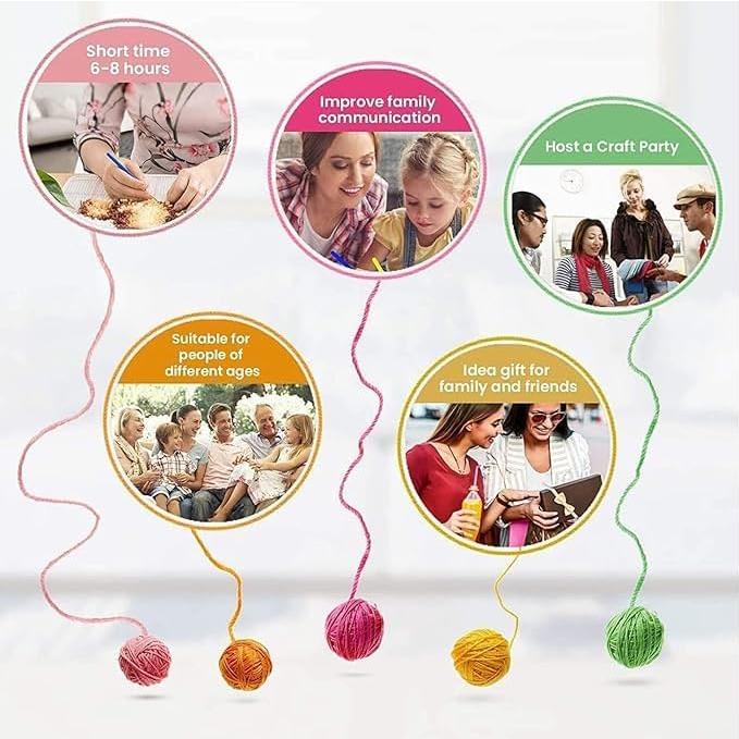 Kit de Ganchillo Latch GLAECYY Gato Estrella 52x38 cm