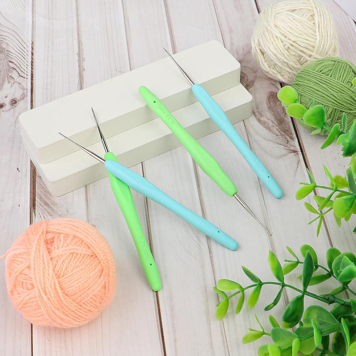 Ganchos de Crochet para Dreadlock KALIONE 0.5mm y 0.75mm - 4 Piezas