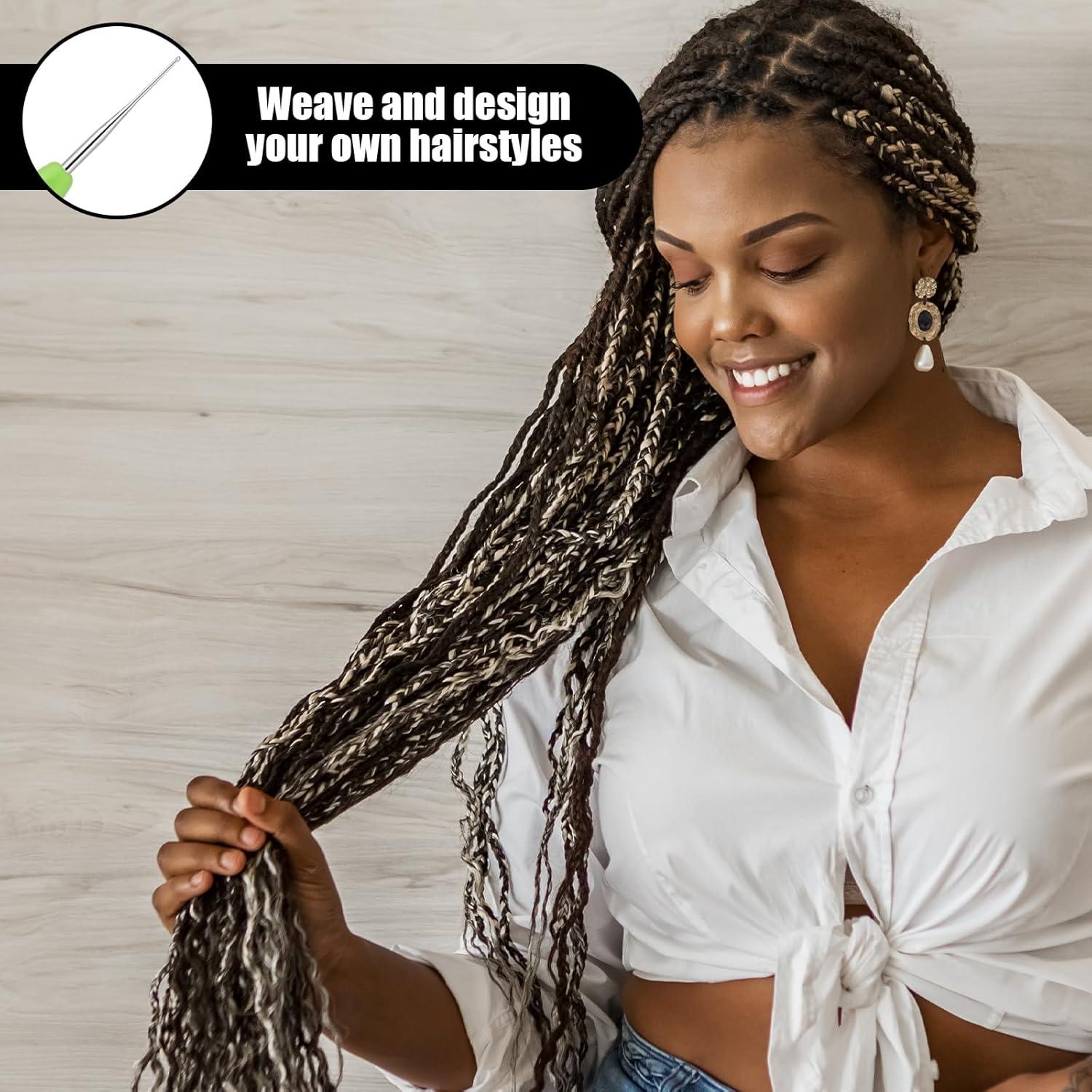 Ganchos de Crochet para Dreadlock KALIONE 0.5mm y 0.75mm - 4 Piezas