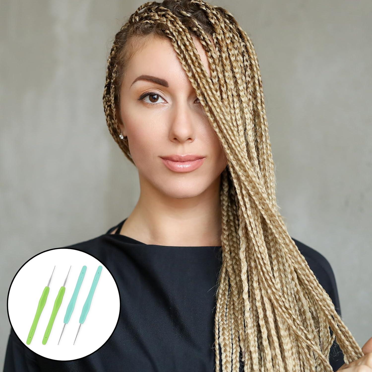 Ganchos de Crochet para Dreadlock KALIONE 0.5mm y 0.75mm - 4 Piezas