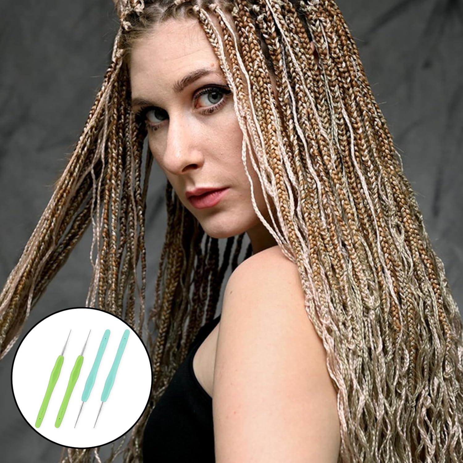 Ganchos de Crochet para Dreadlock KALIONE 0.5mm y 0.75mm - 4 Piezas