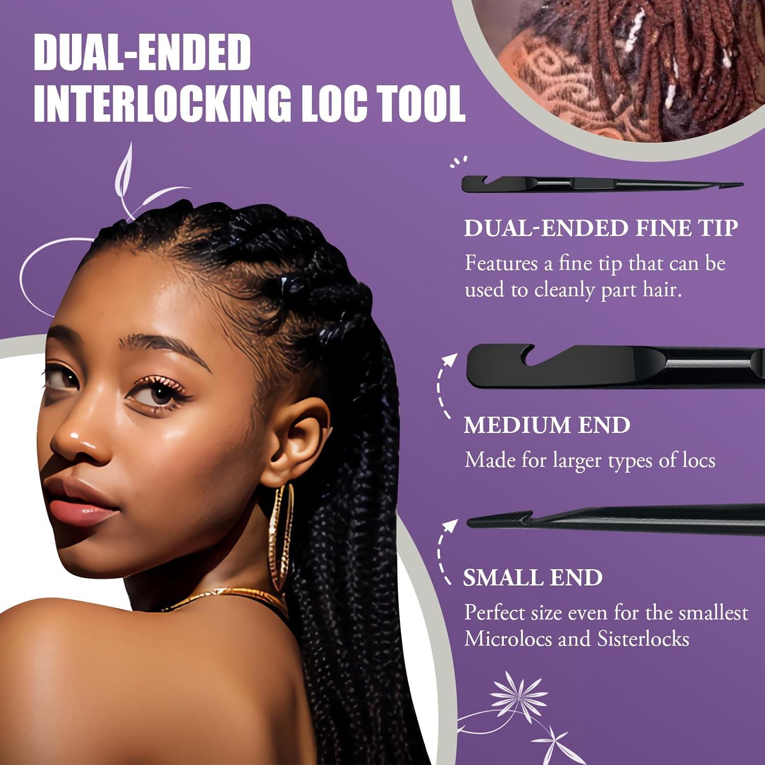 Juego de Agujas de Ganchillo PBOBQ para Dreadlocks y Sisterlocks