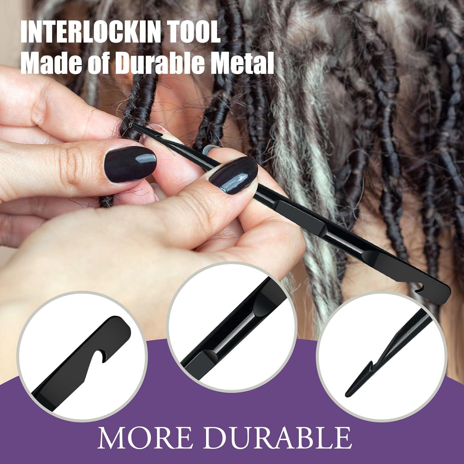 Juego de Agujas de Ganchillo PBOBQ para Dreadlocks y Sisterlocks
