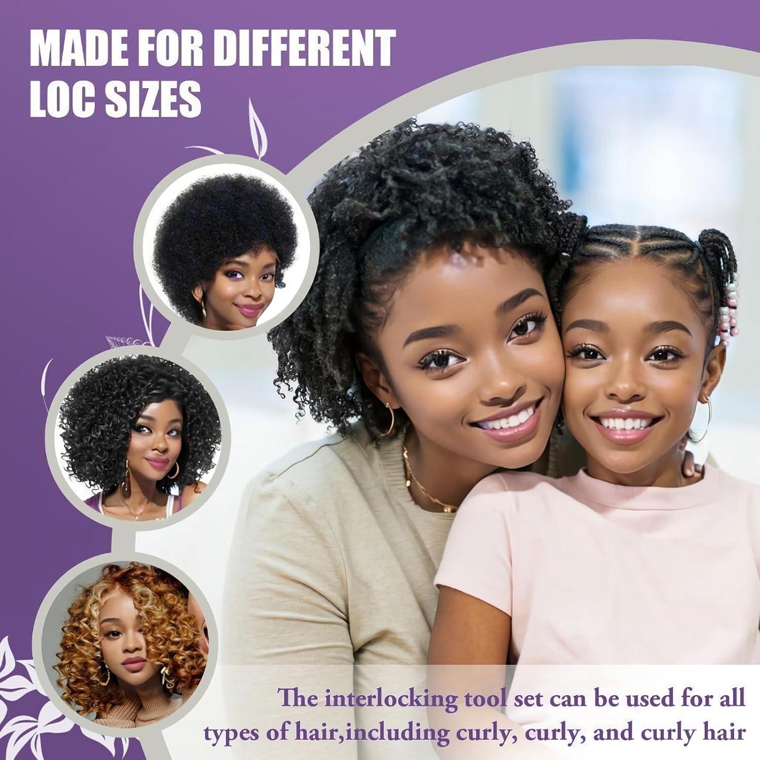 Juego de Agujas de Ganchillo PBOBQ para Dreadlocks y Sisterlocks