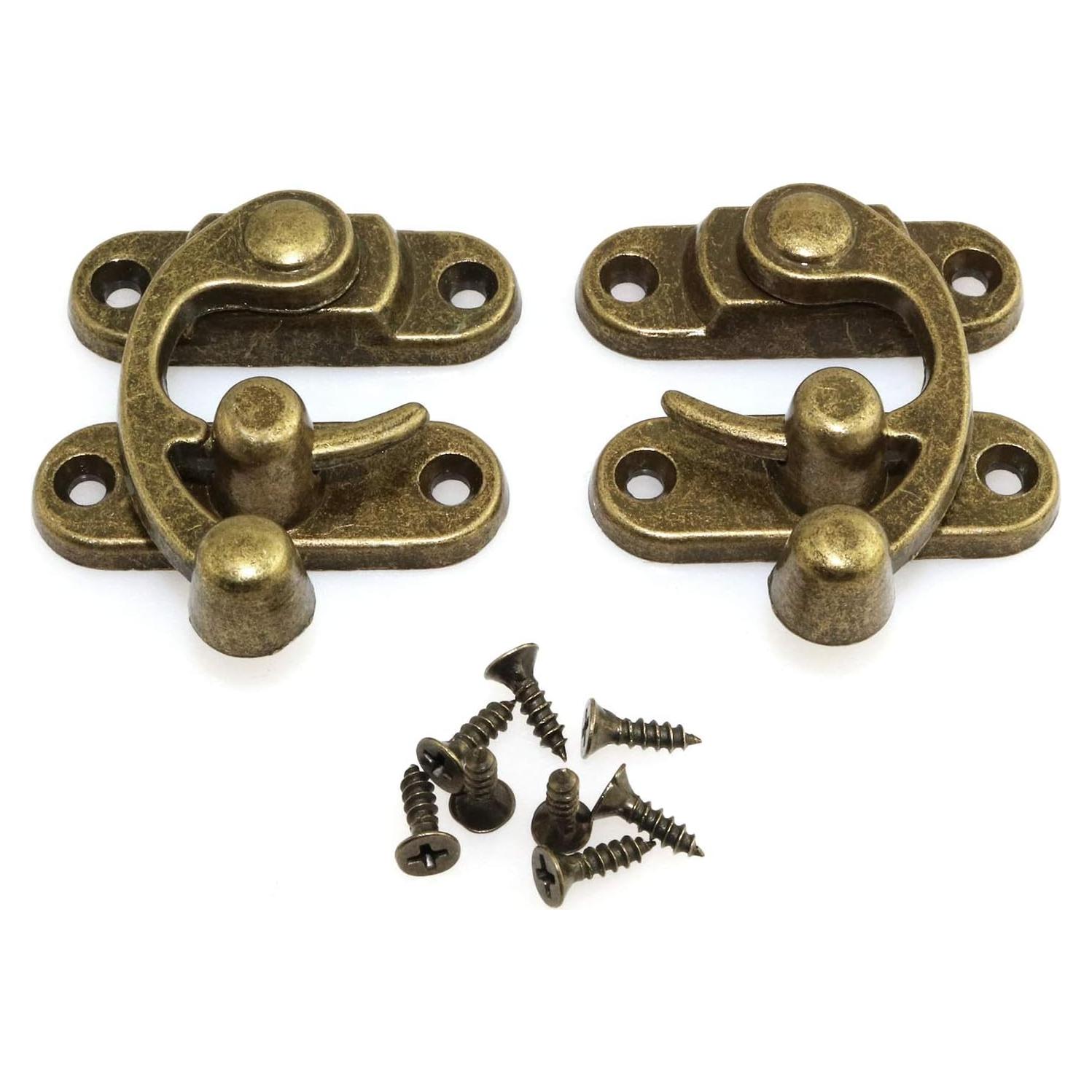 Pestillos de Brazo Oscilante Vintage RuiLing 42x37mm Bronce