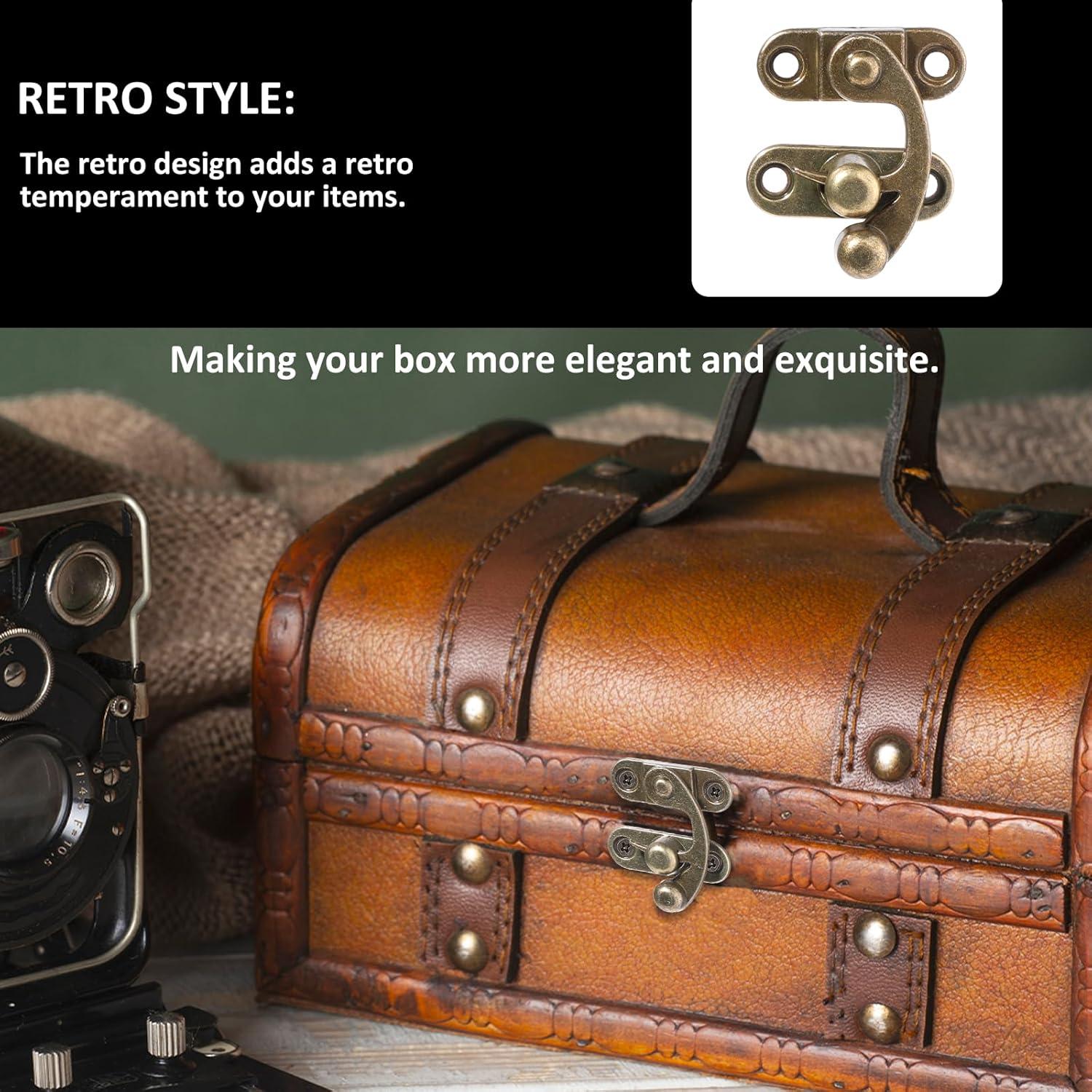 Cierres de Candado Vintage Antiguo BOHUIZ - 2 Piezas 3.3x2.8cm