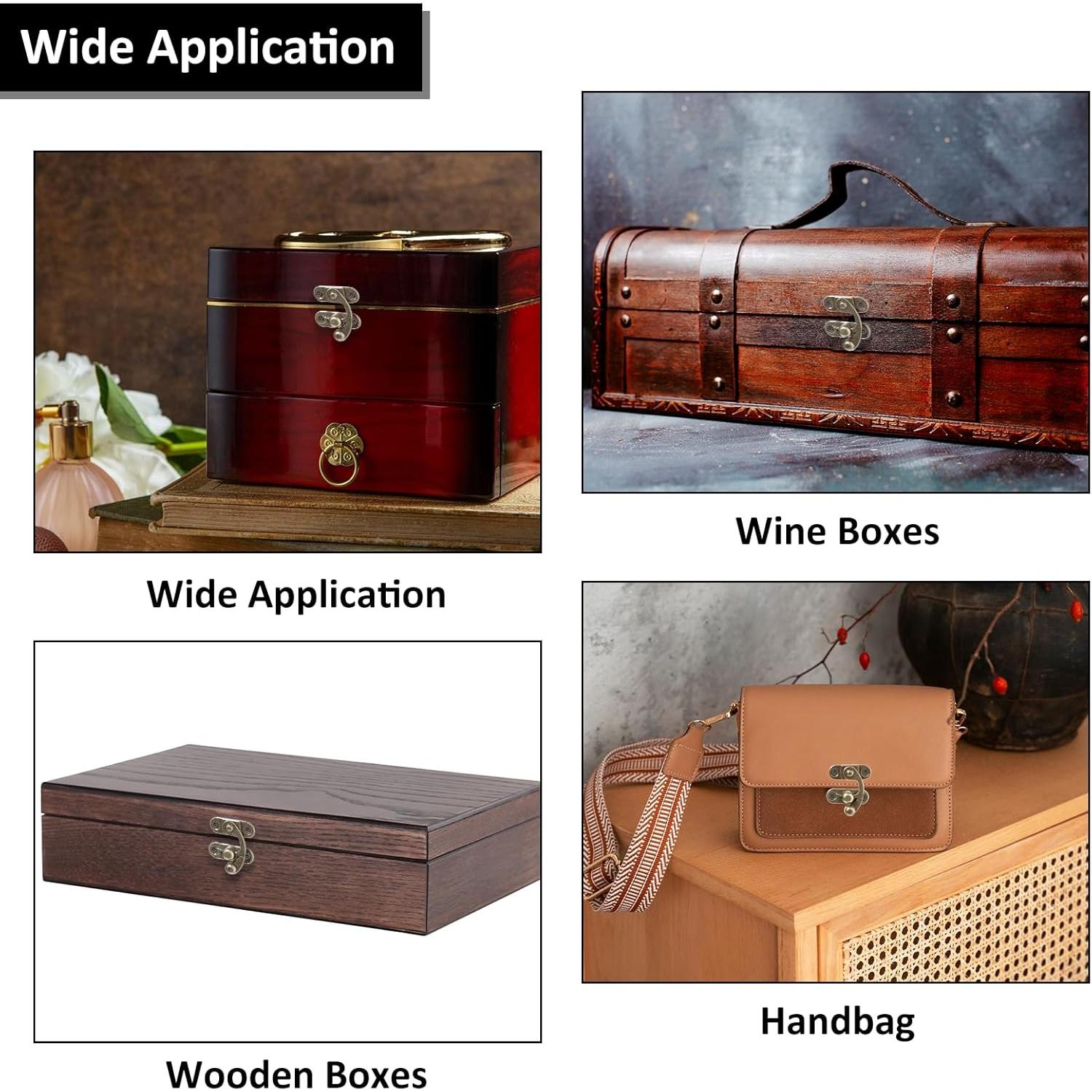 Cierres de Candado Vintage Antiguo BOHUIZ - 2 Piezas 3.3x2.8cm