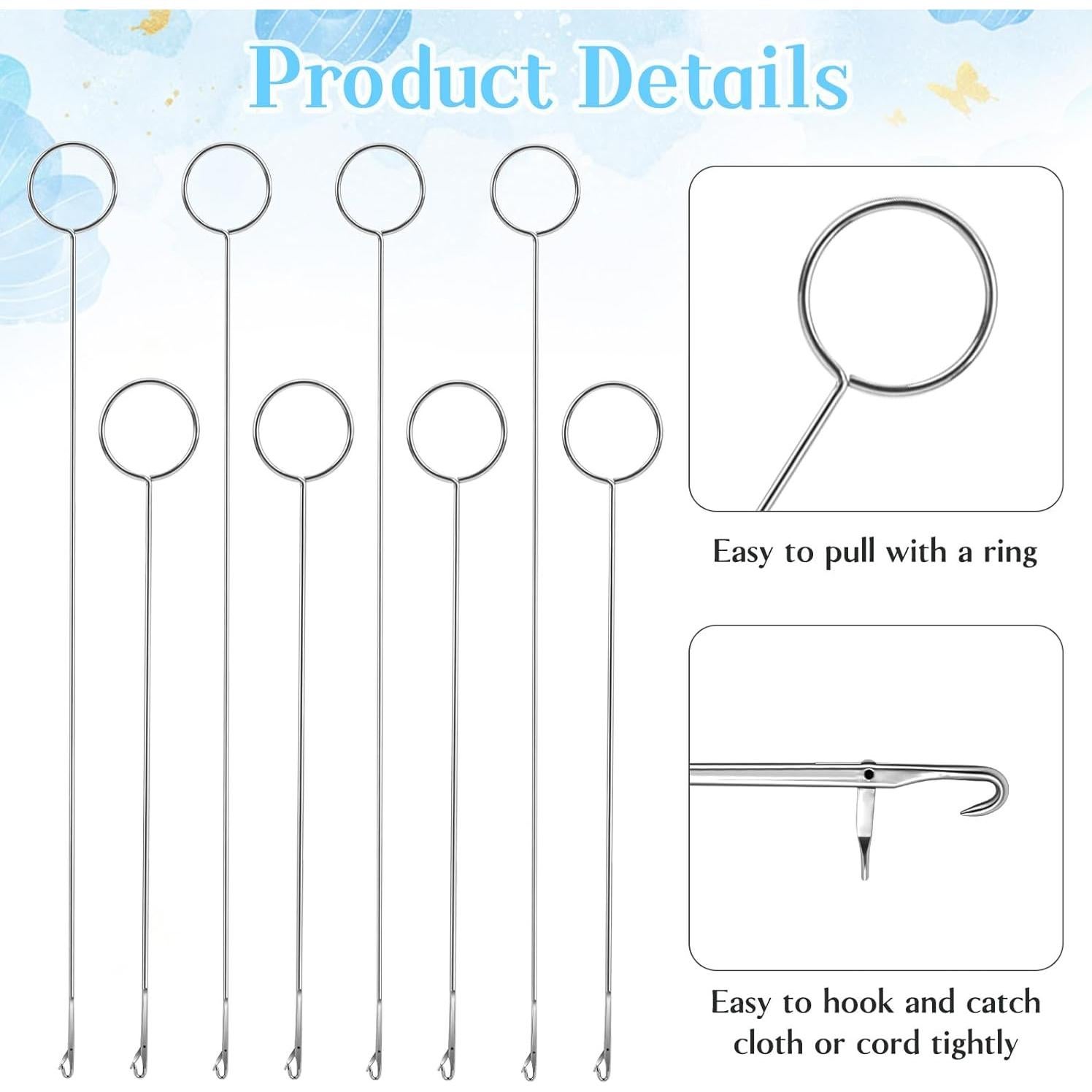 Juego de 8 Herramientas de Costura con Gancho Yuomeaz