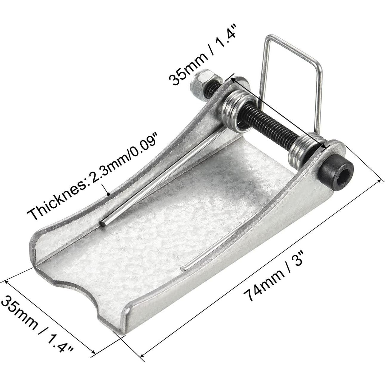 Gancho de Reemplazo PATIKIL 74mm Metal Plata para Remolque