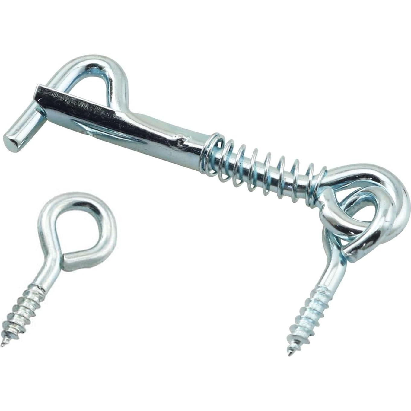 6 Ganchos de Acero Inoxidable con Pestillo de Seguridad 50.8mm