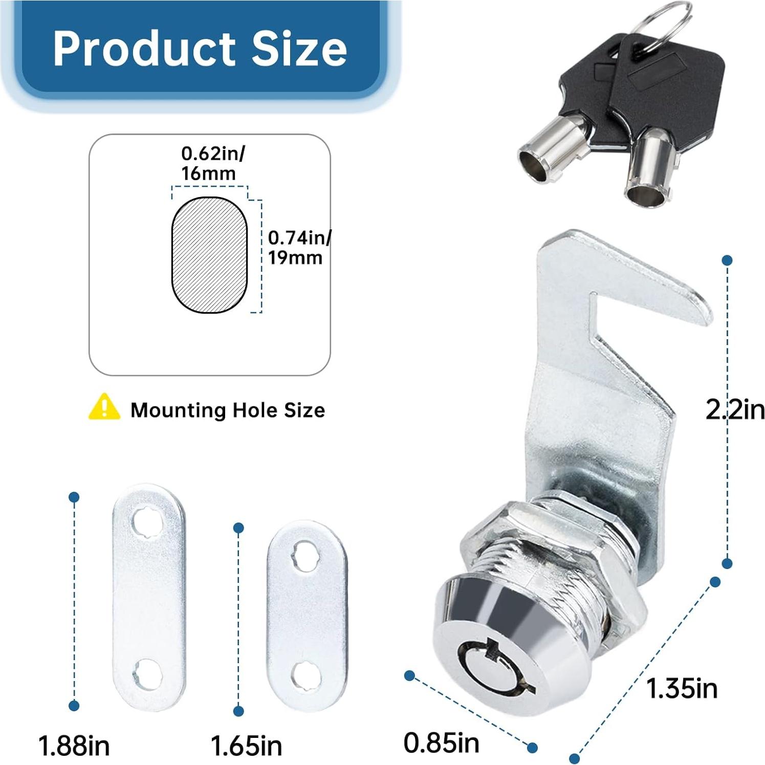 Cerraduras de Reemplazo para Caja de Herramientas Runhike 5/8"