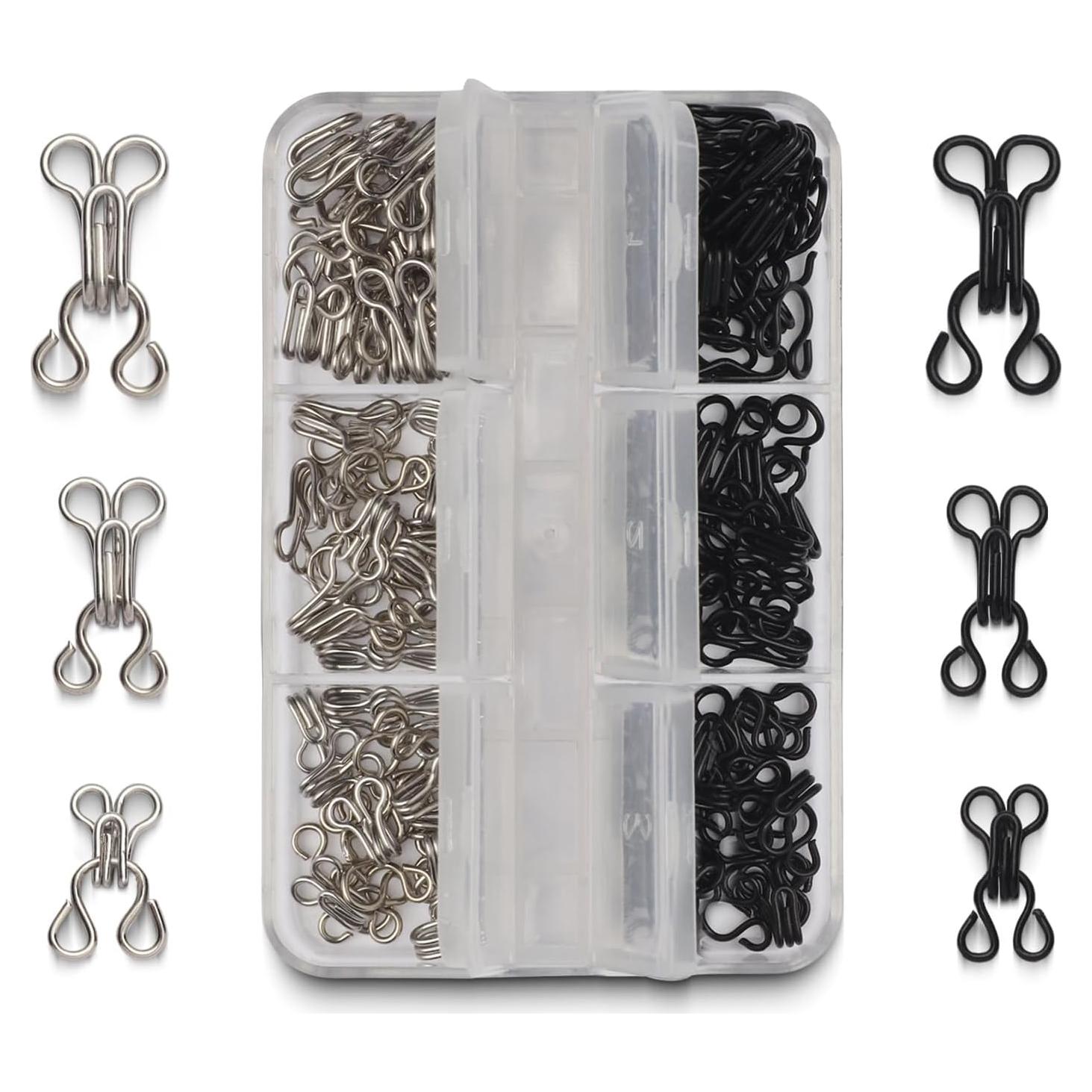 Kit de Costura de 72 Pares Ganchos y Ojos Ahviesli