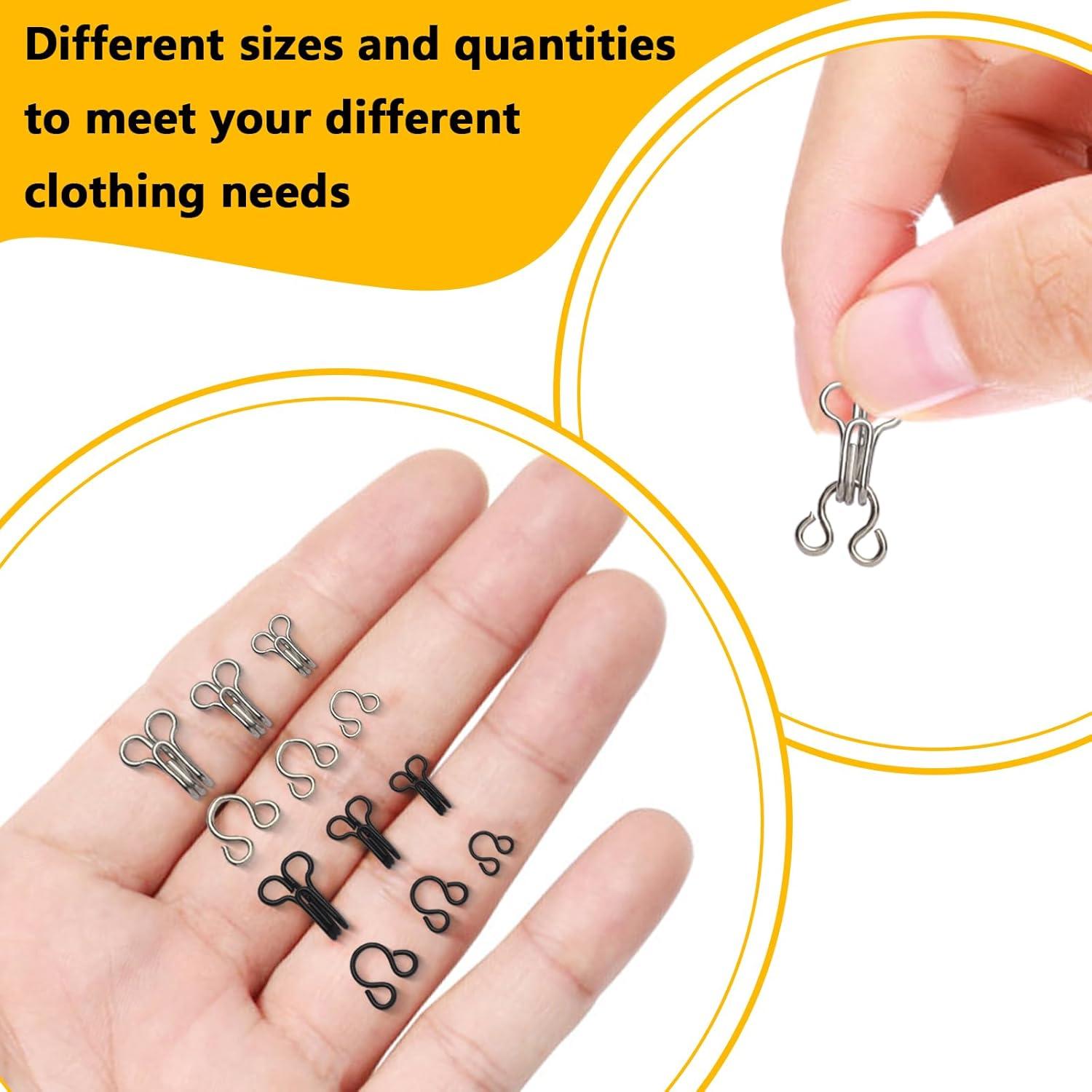 Kit de Costura de 72 Pares Ganchos y Ojos Ahviesli