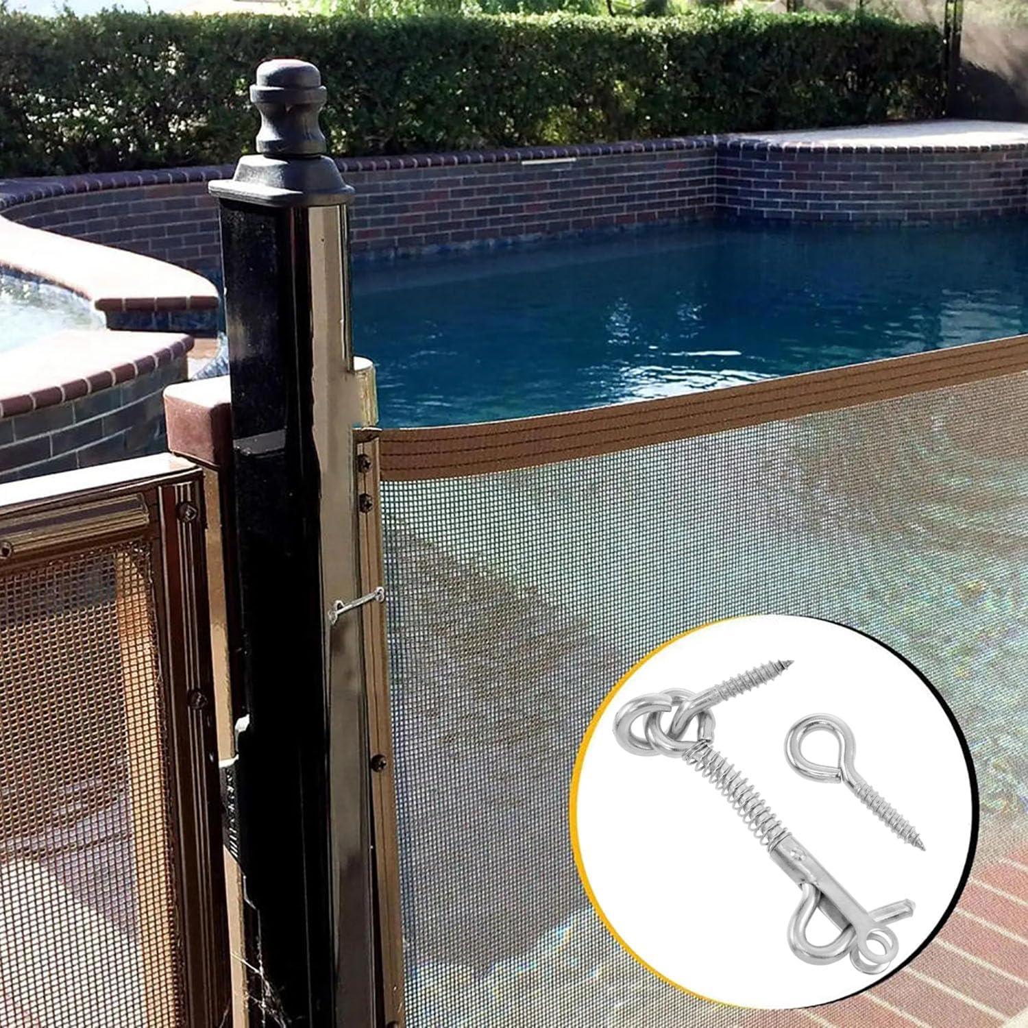 Gancho y Ojo de Acero Inoxidable Lovelysp 6.35cm 2PCS