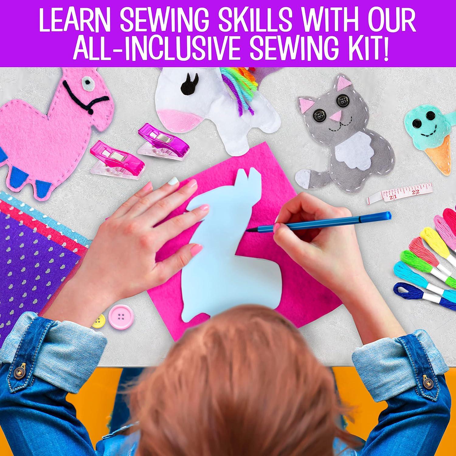 Kit de Costura de Fieltro Creative Kids - 15 Personajes para Niños 8+