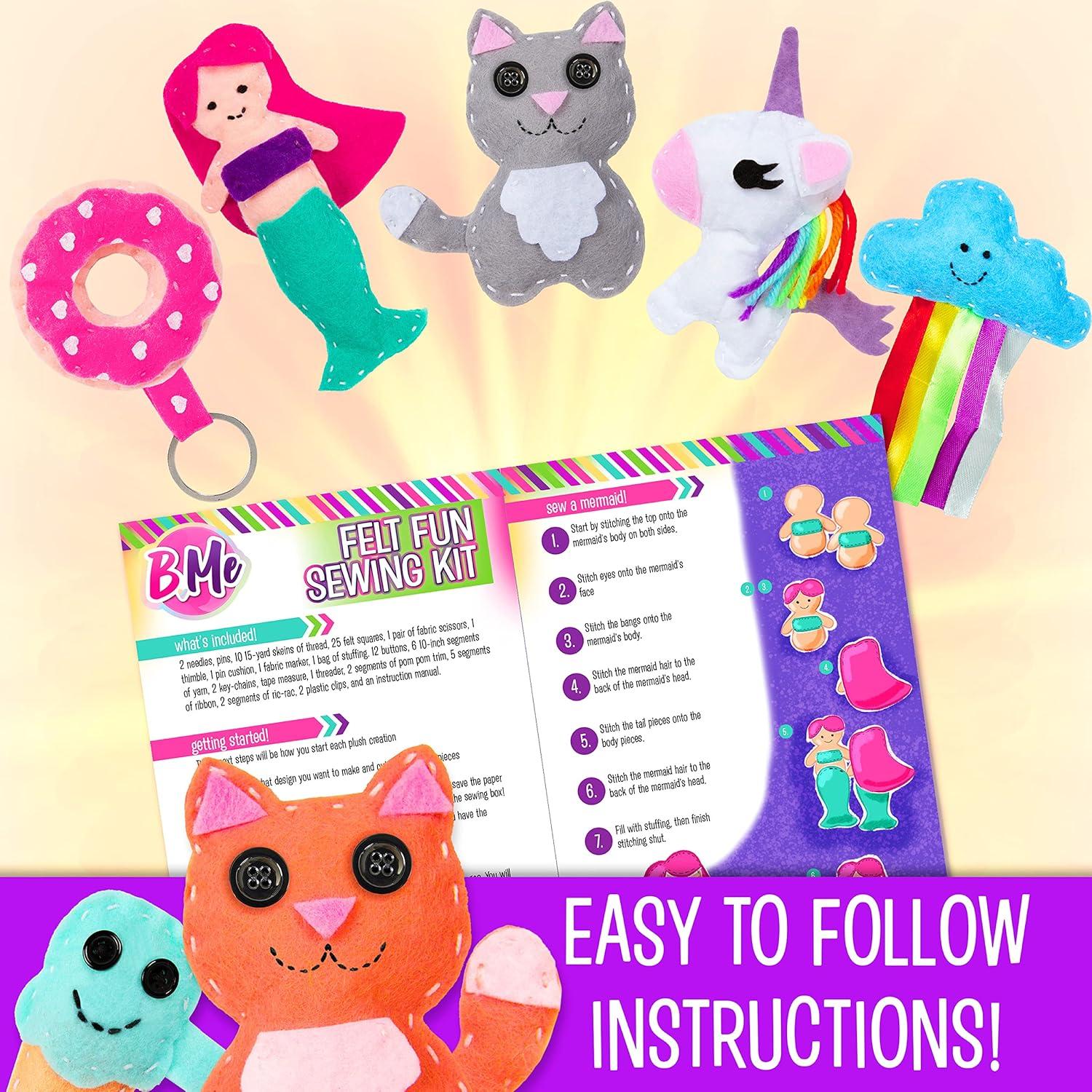 Kit de Costura de Fieltro Creative Kids - 15 Personajes para Niños 8+