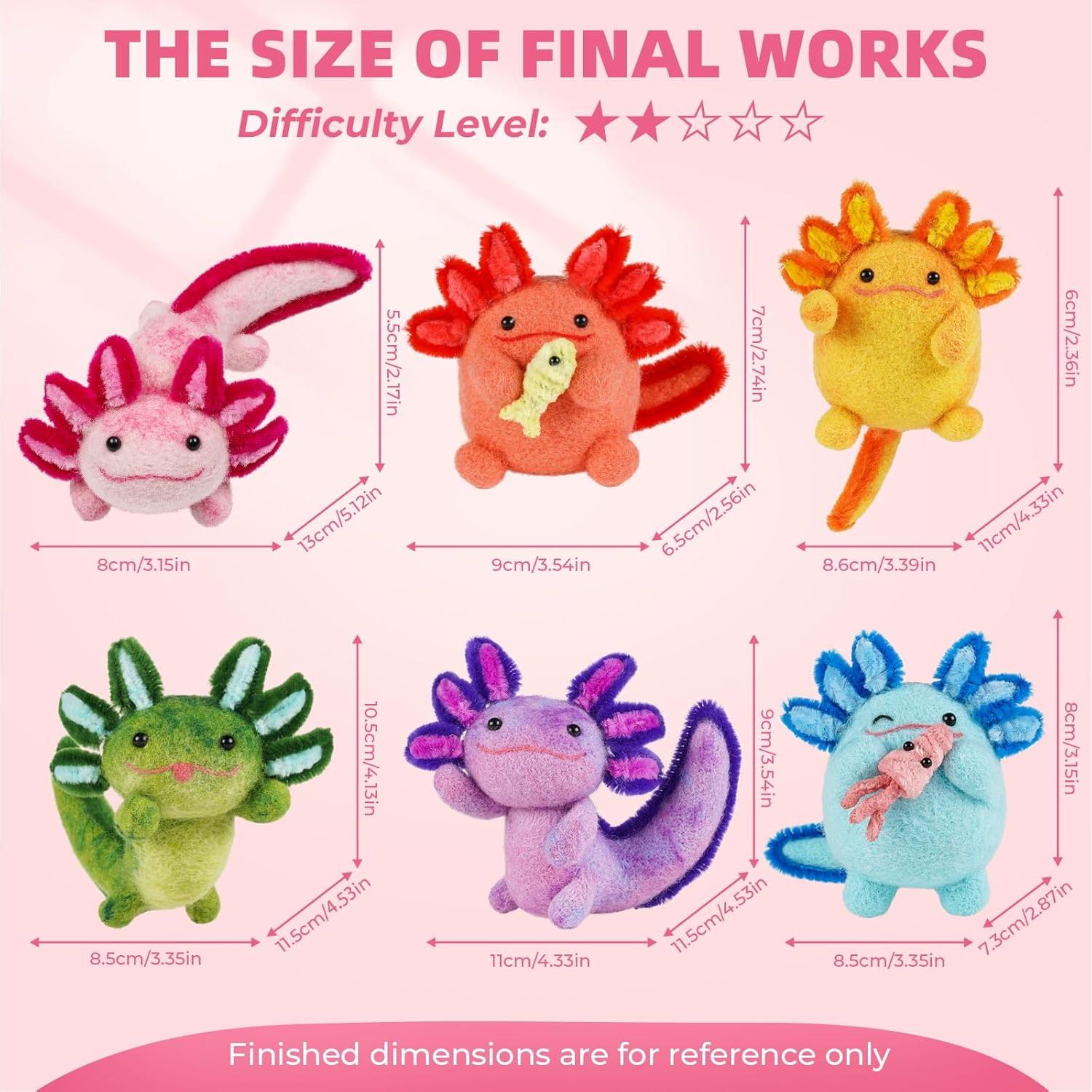 Kit de Fieltro con Agujas MOREJMTT 6 PCS para Principiantes