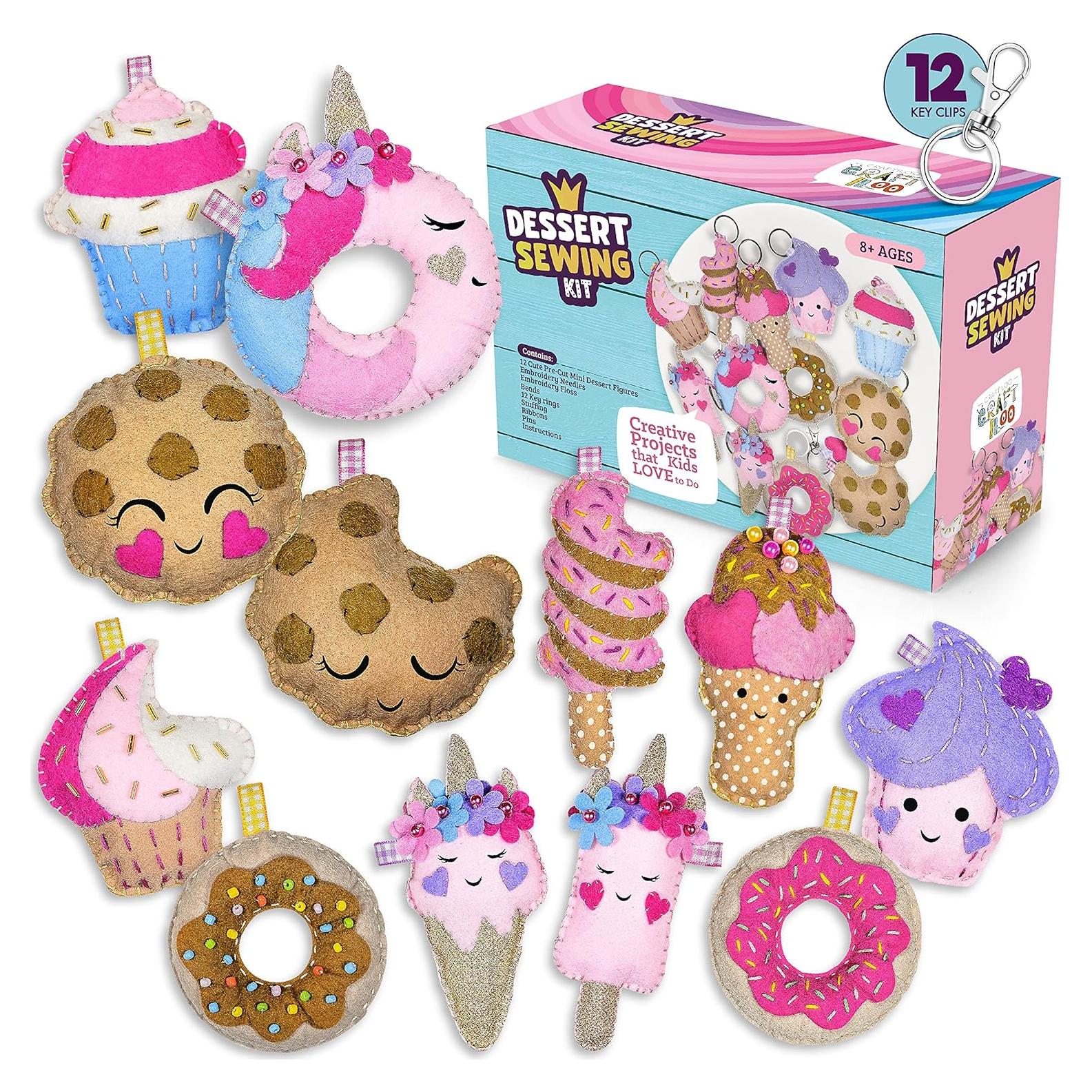 Kit de Costura para Niños CRAFTILOO - 12 Proyectos de Fieltro