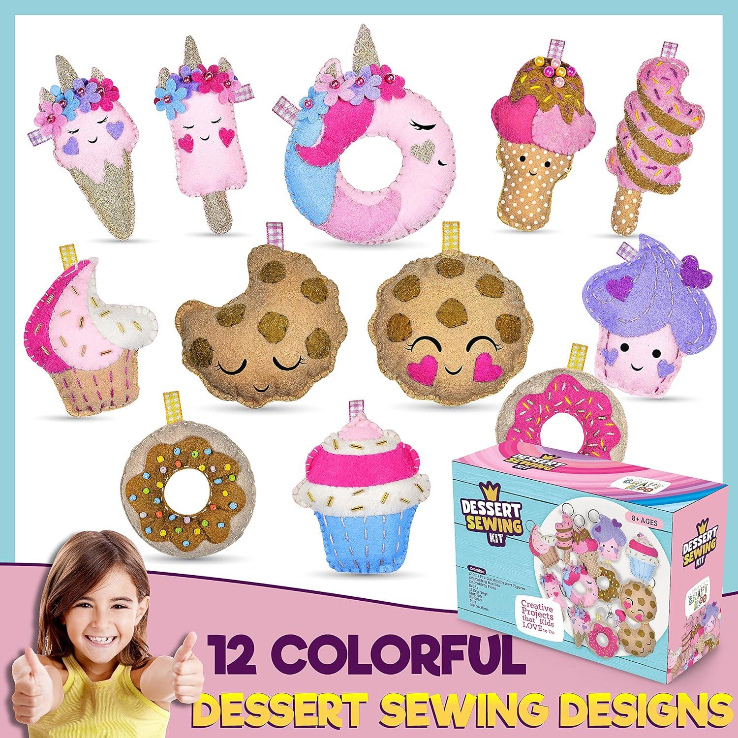 Kit de Costura para Niños CRAFTILOO - 12 Proyectos de Fieltro