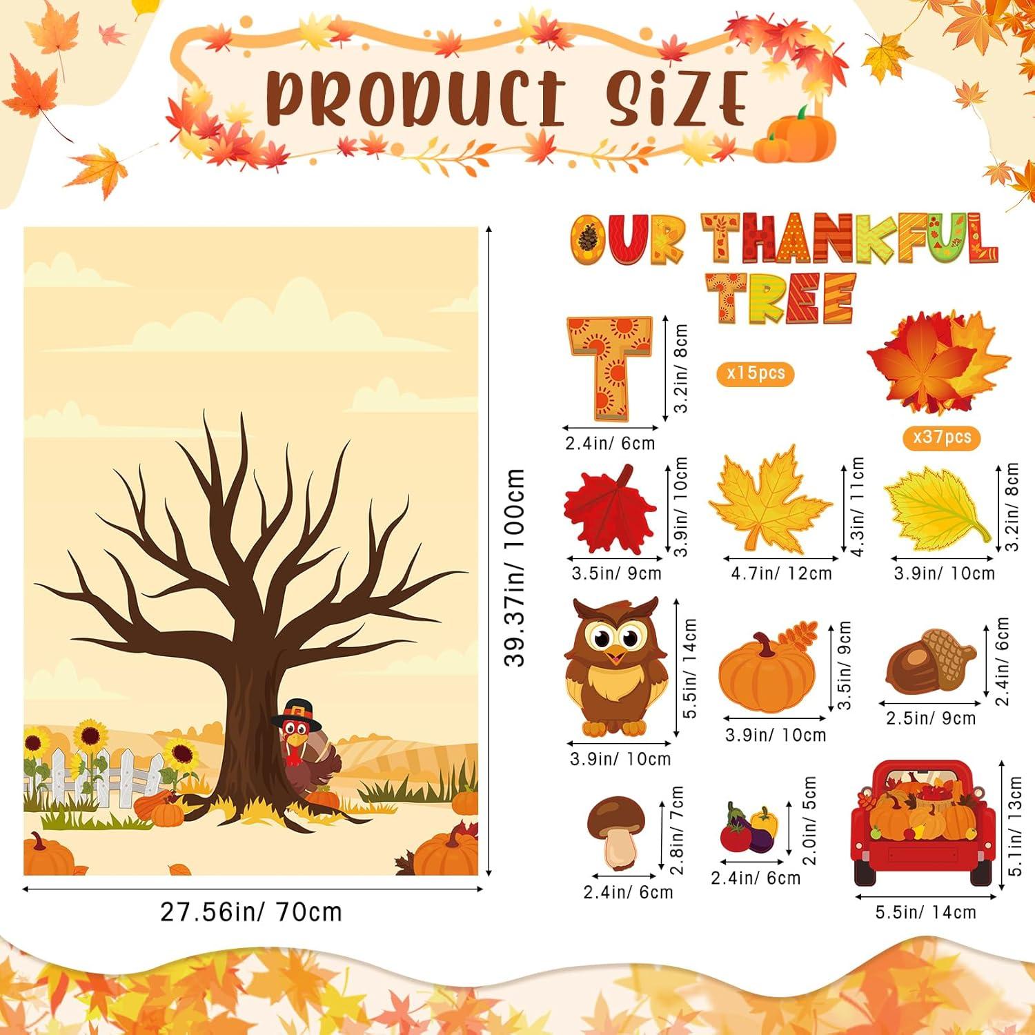 Kit de Manualidades de Otoño Tiamon - 70 Piezas Fieltro DIY