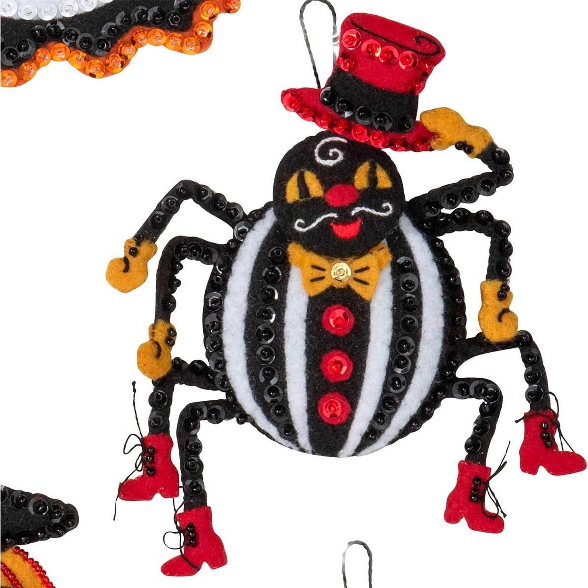 Kit de Adornos de Fieltro Halloween Vintage Bucilla 89276E - 6 Piezas