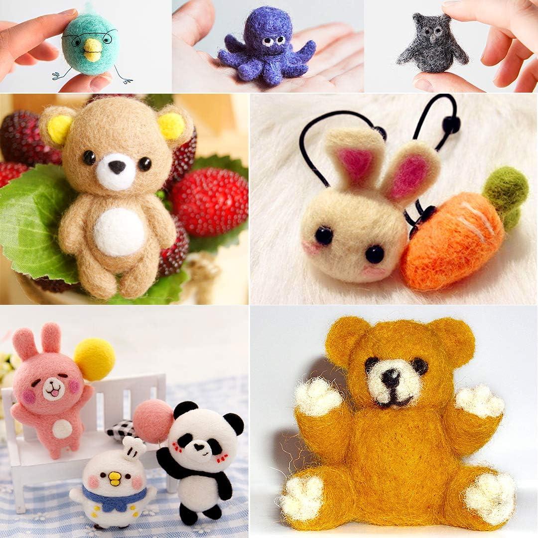 Kit de Fieltro con Aguja West Bay 109 Piezas 36 Colores