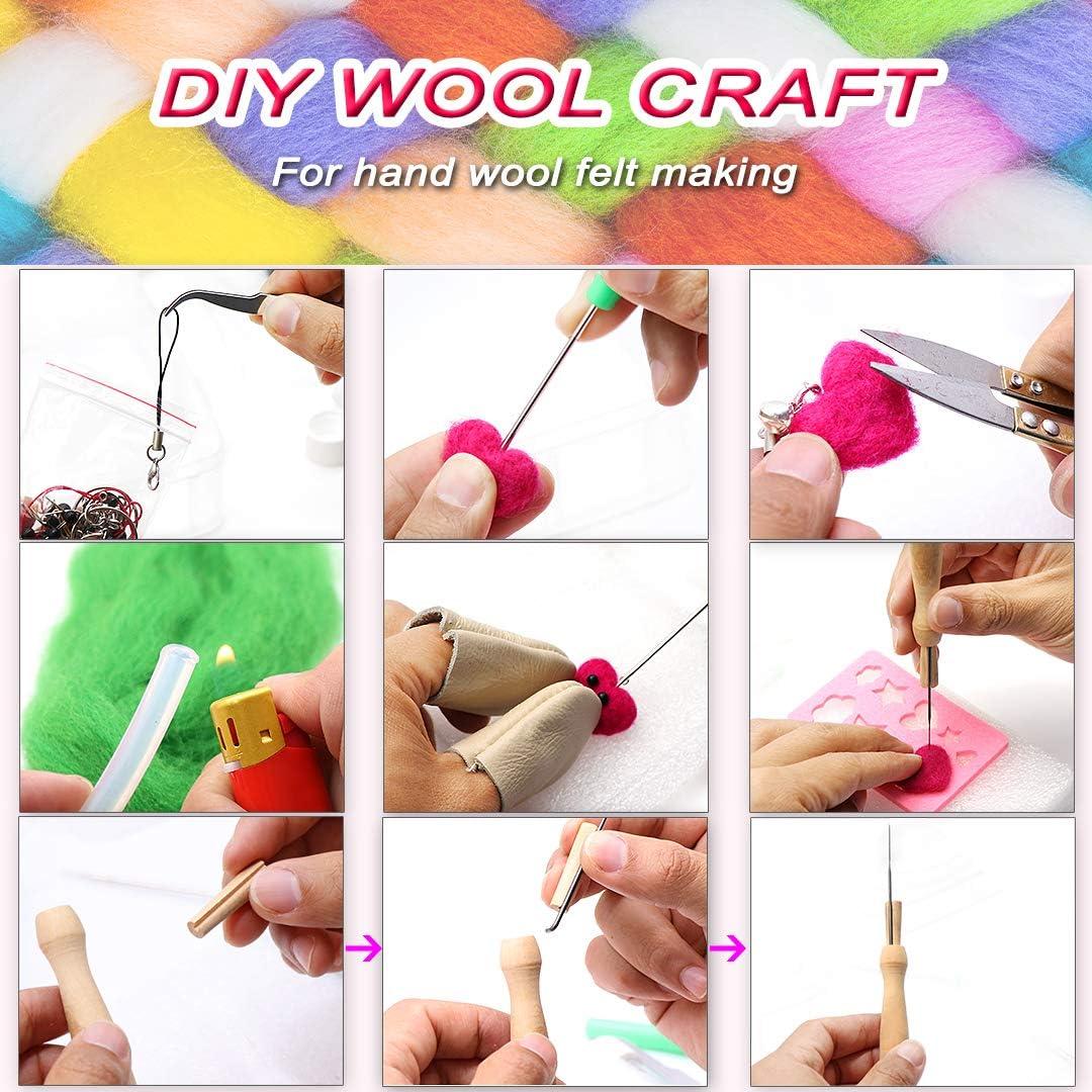 Kit de Fieltro con Aguja West Bay 109 Piezas 36 Colores