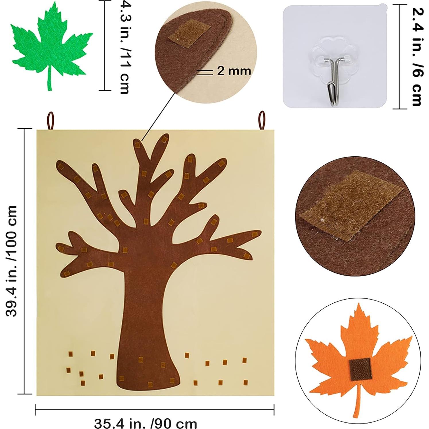 Kit de Manualidades Supla Árbol de Otoño Fieltro 52 Piezas