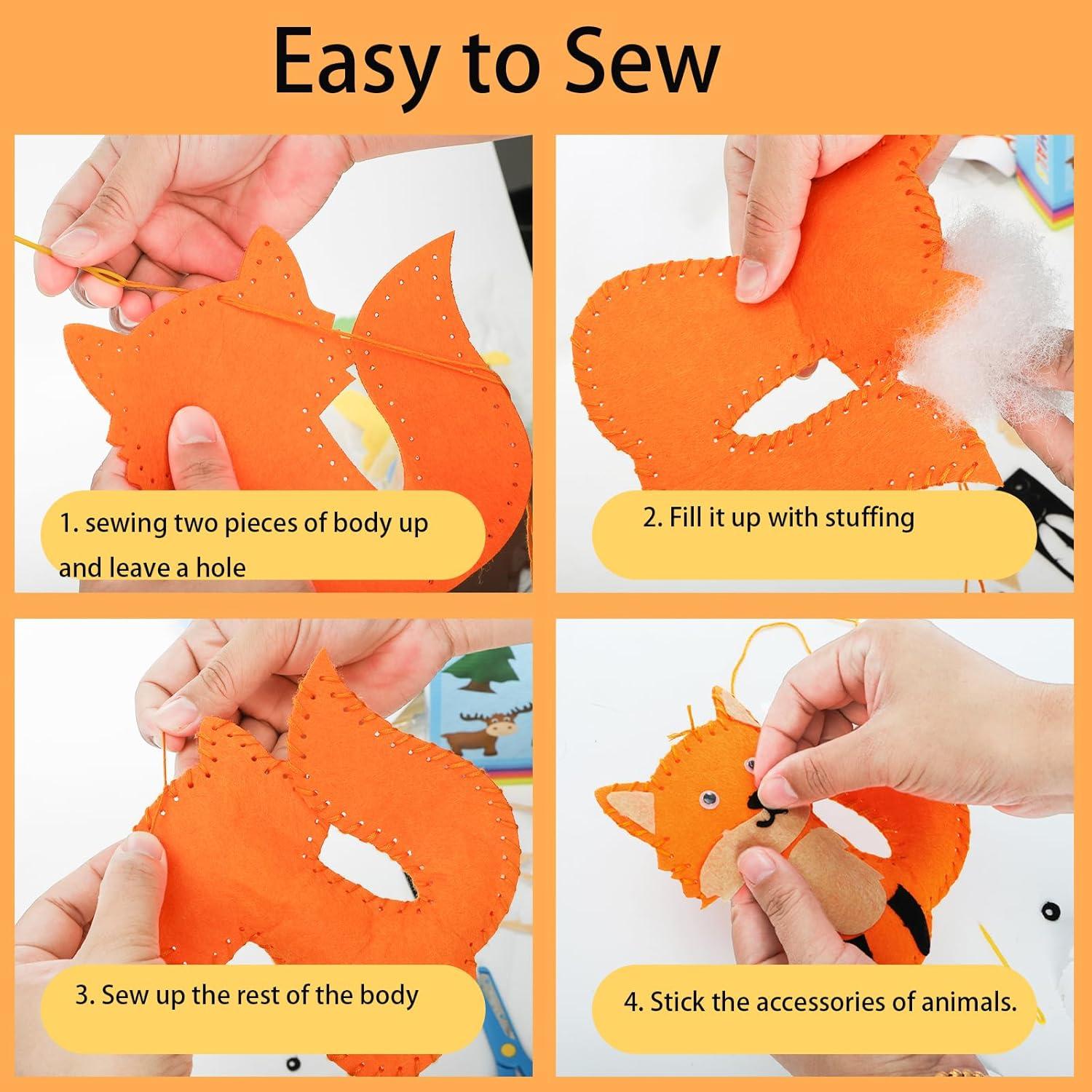 Kit de Costura Jucoan 22 Piezas para Niños 7-12 Años