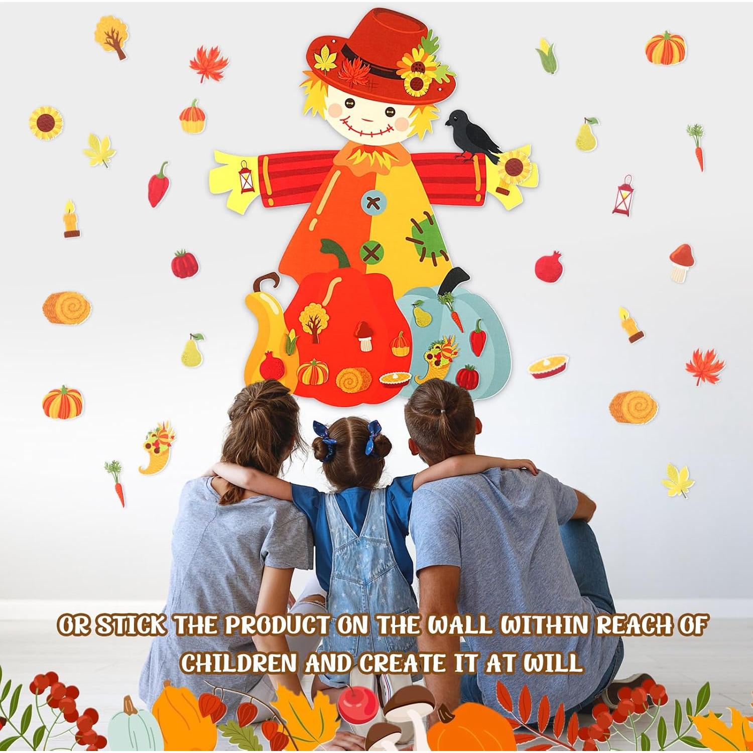 Kit de Manualidades Thinkday Muñeco de Nieve Fieltro 37 Piezas