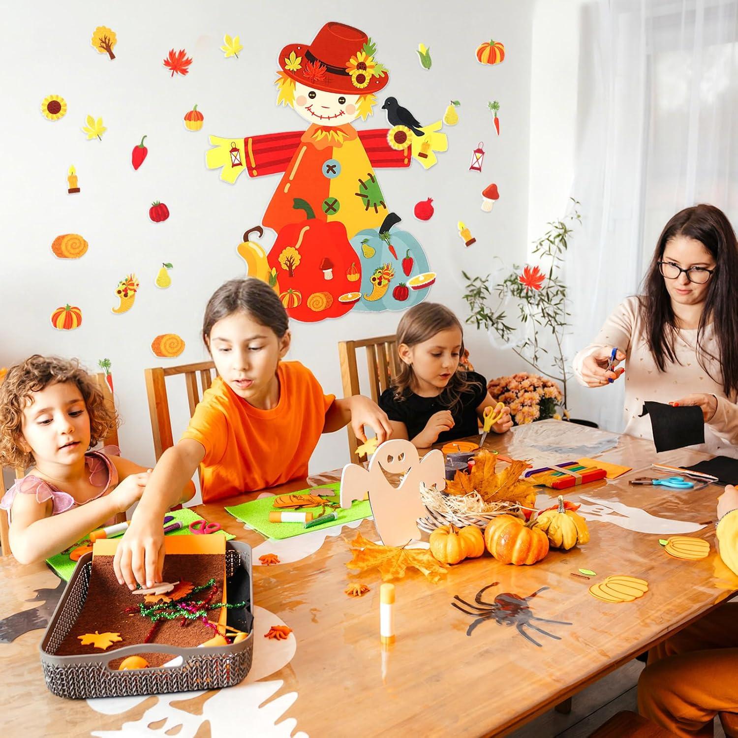 Kit de Manualidades Thinkday Muñeco de Nieve Fieltro 37 Piezas