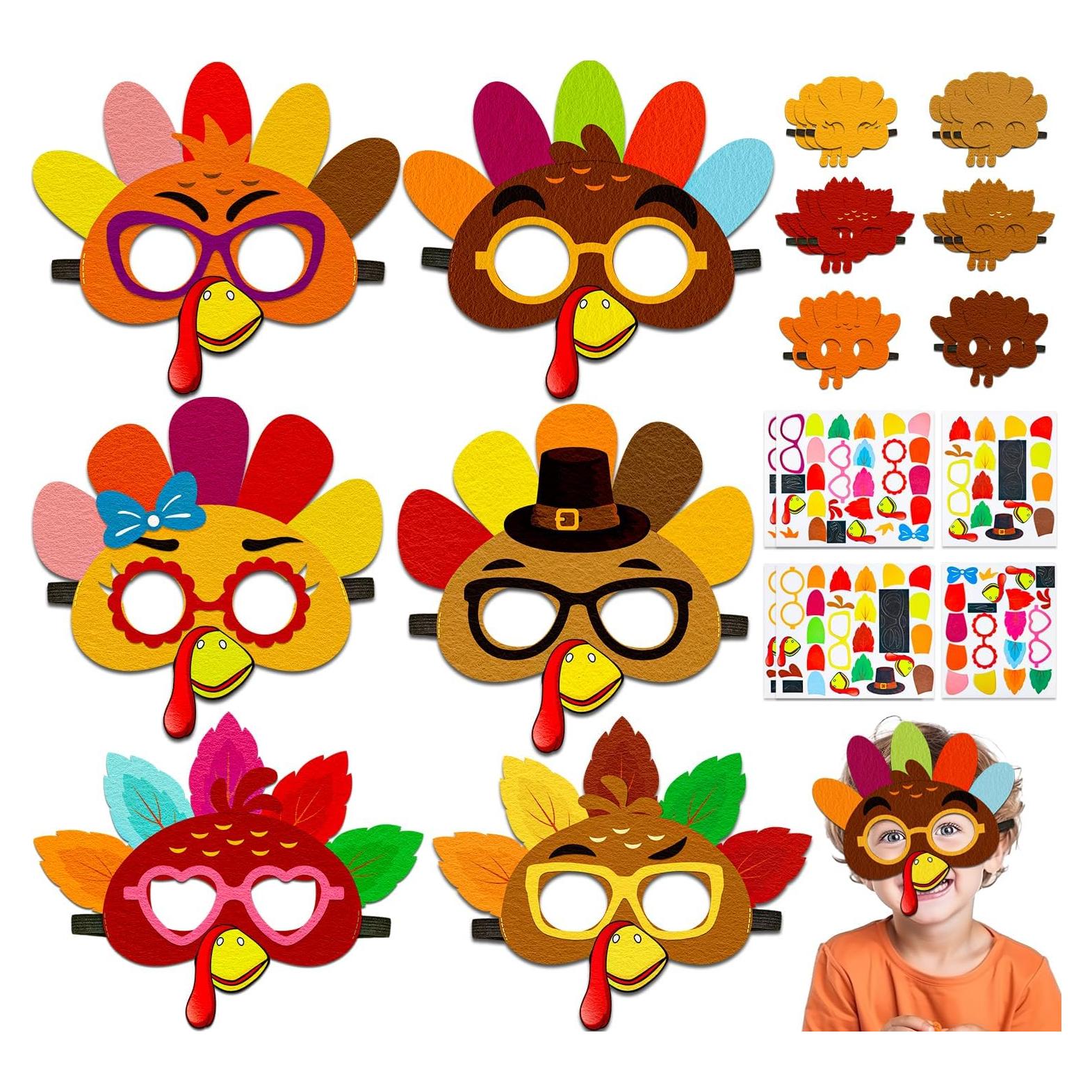 Kit de Manualidades Acción de Gracias 16 Piezas Fieltro 80UncleKimby